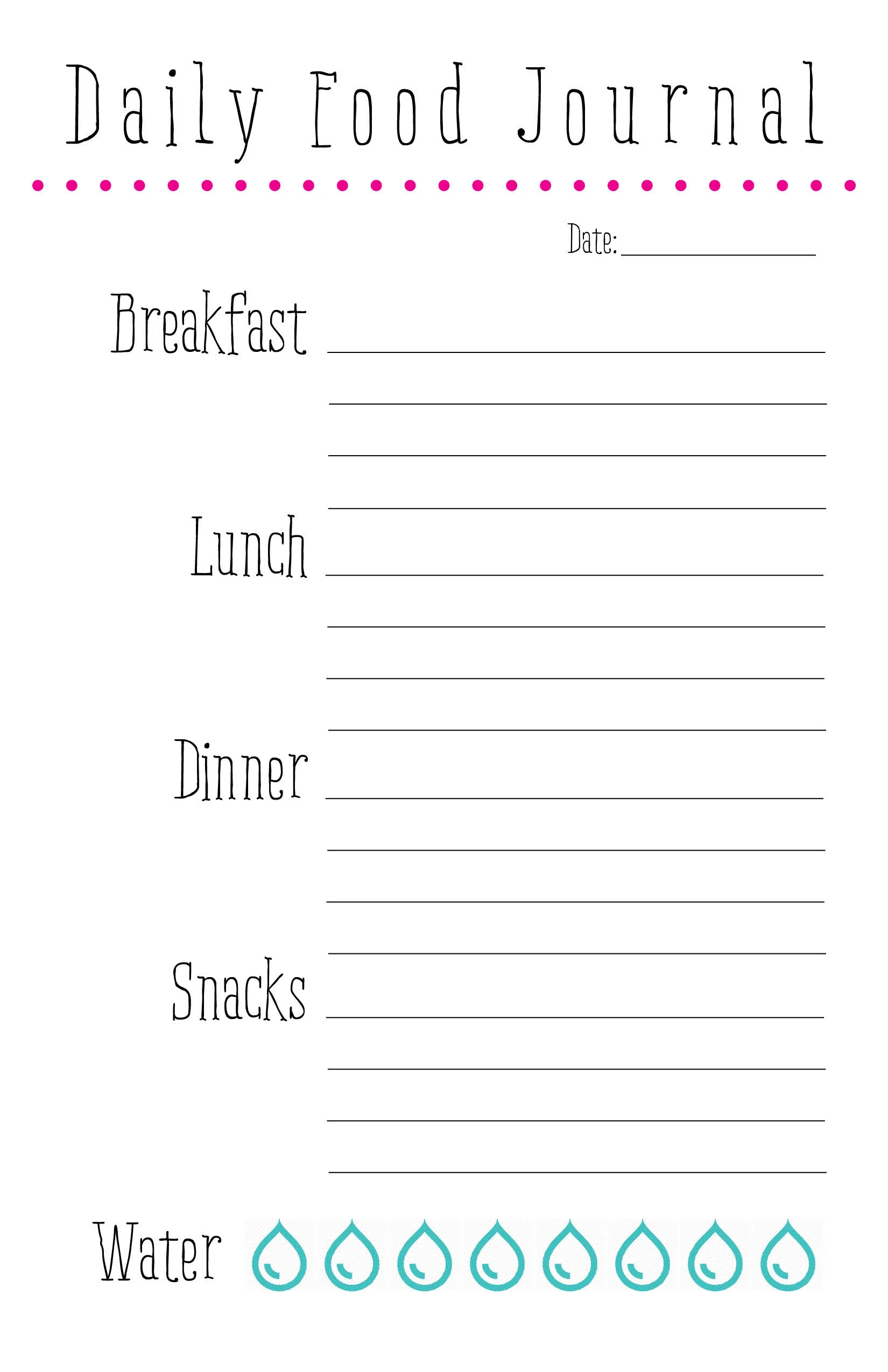 Food Journal Design