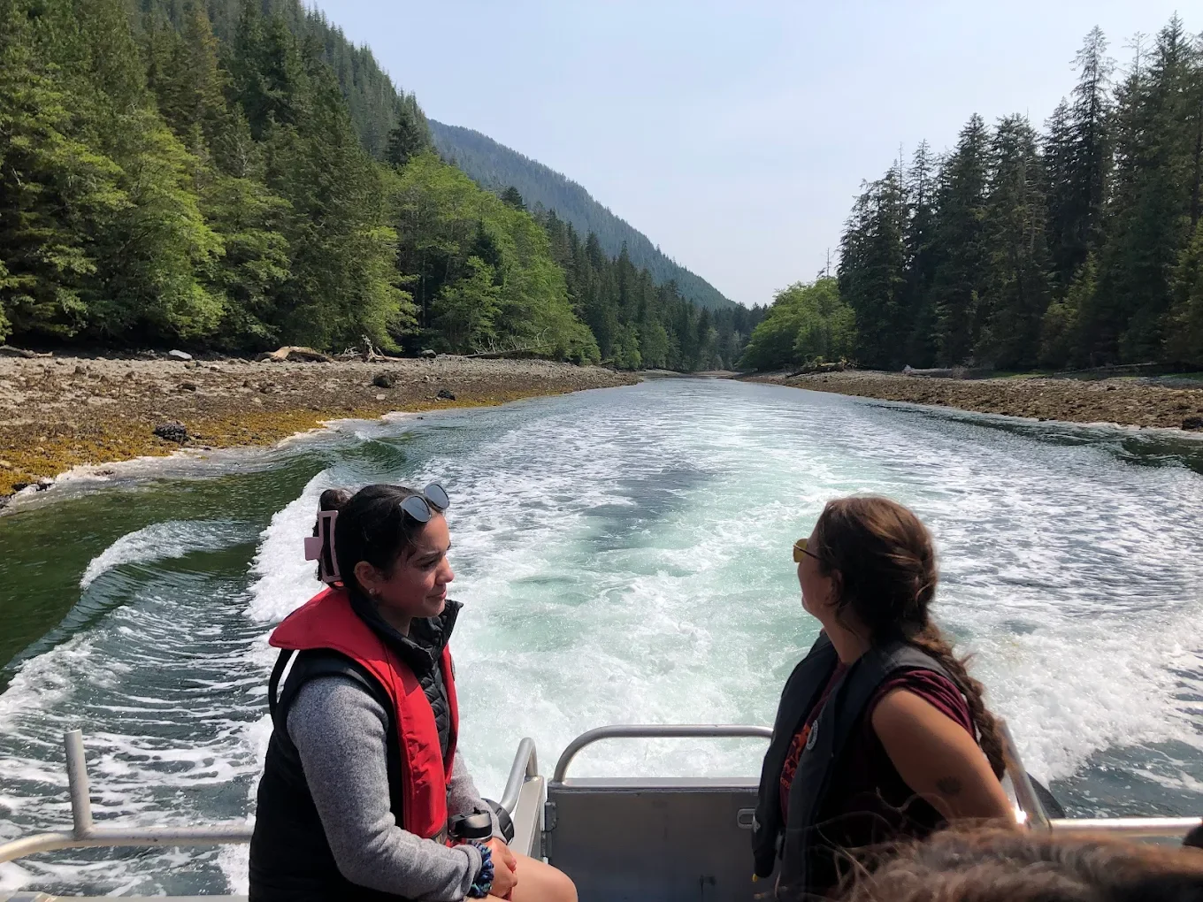 maya and xiila on boat.webp