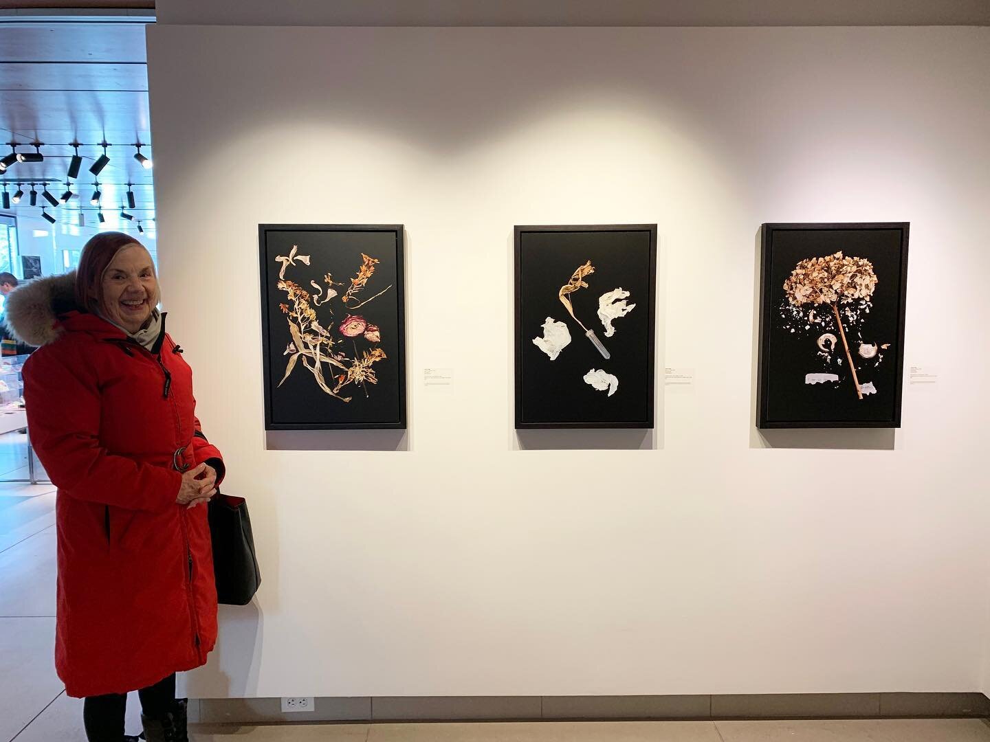 So grateful to have three pieces in the new show @oagshop_annexe Drawn into Focus. The work is from Playing Dead. Swipe left to see closeups of Detritus, Flowers; Detritus, Grief; and Detritus, Broken. 

I&rsquo;m in wonderful company w @tiffanyapril