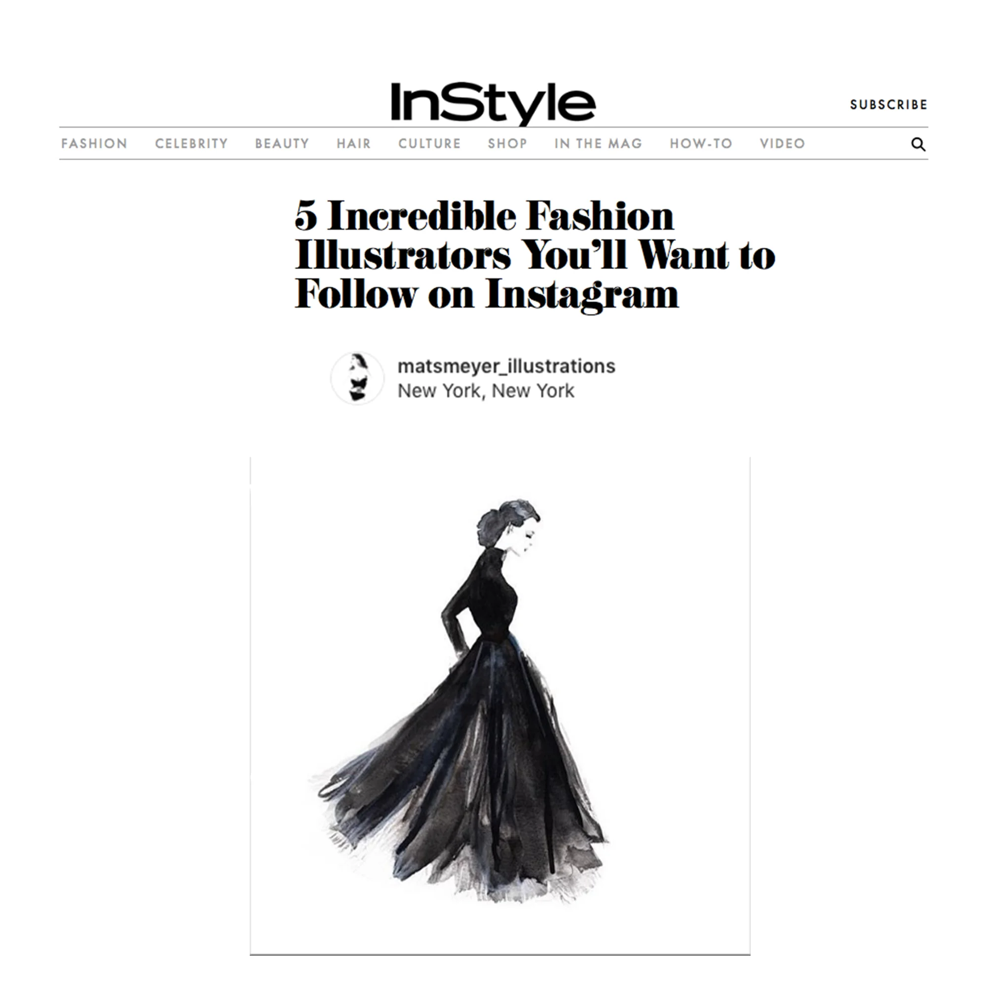 InStyle: 5 Incredible Fashion Illustrators You’ll Want to Follow on Instagram