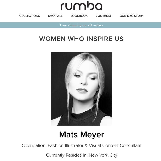 RUMBA: WOMEN WHO INSPIRE US
