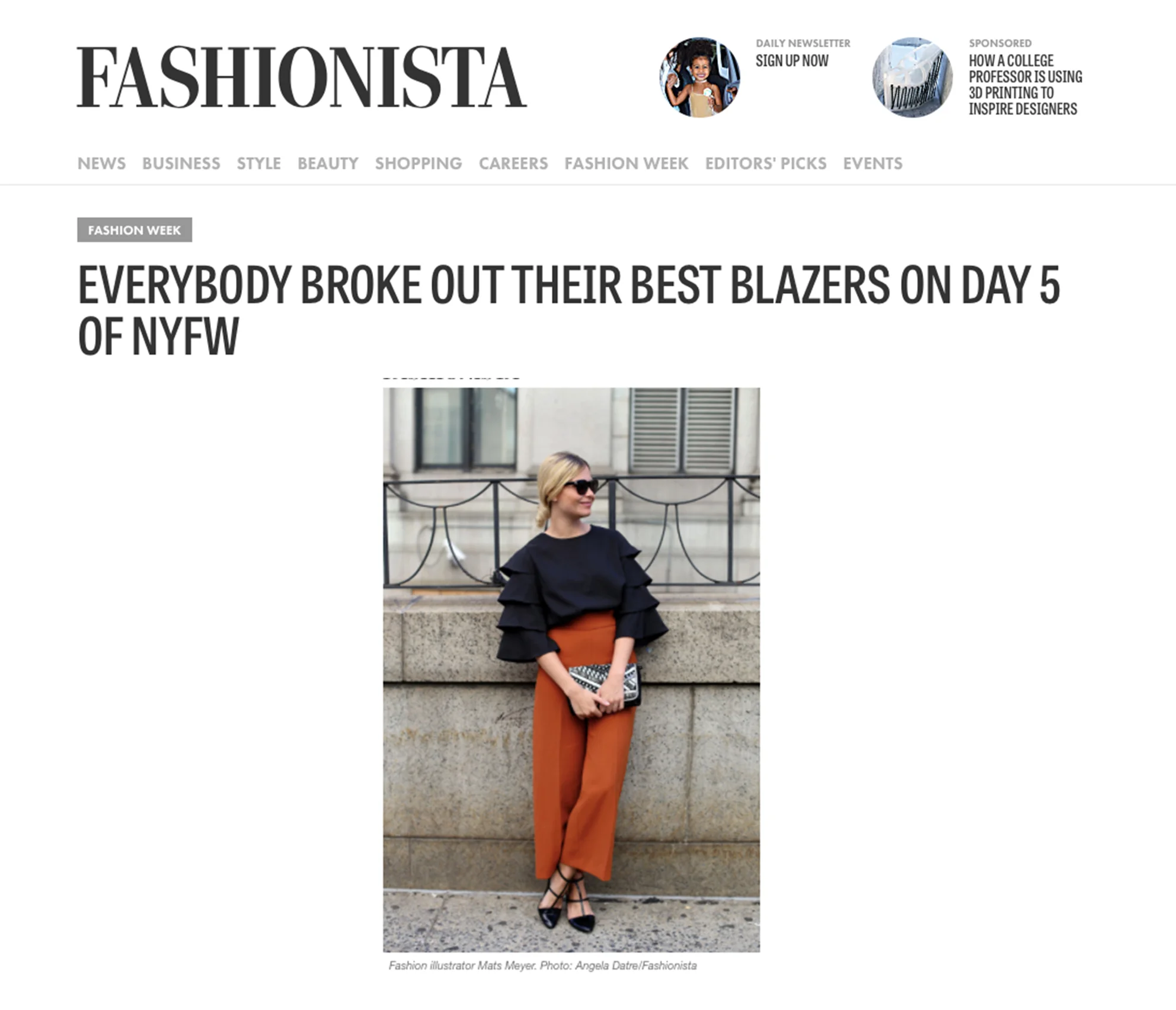 FASHIONISTA: EVERYBODY BROKE OUT THEIR BEST BLAZERS ON DAY 5 OF NYFW
