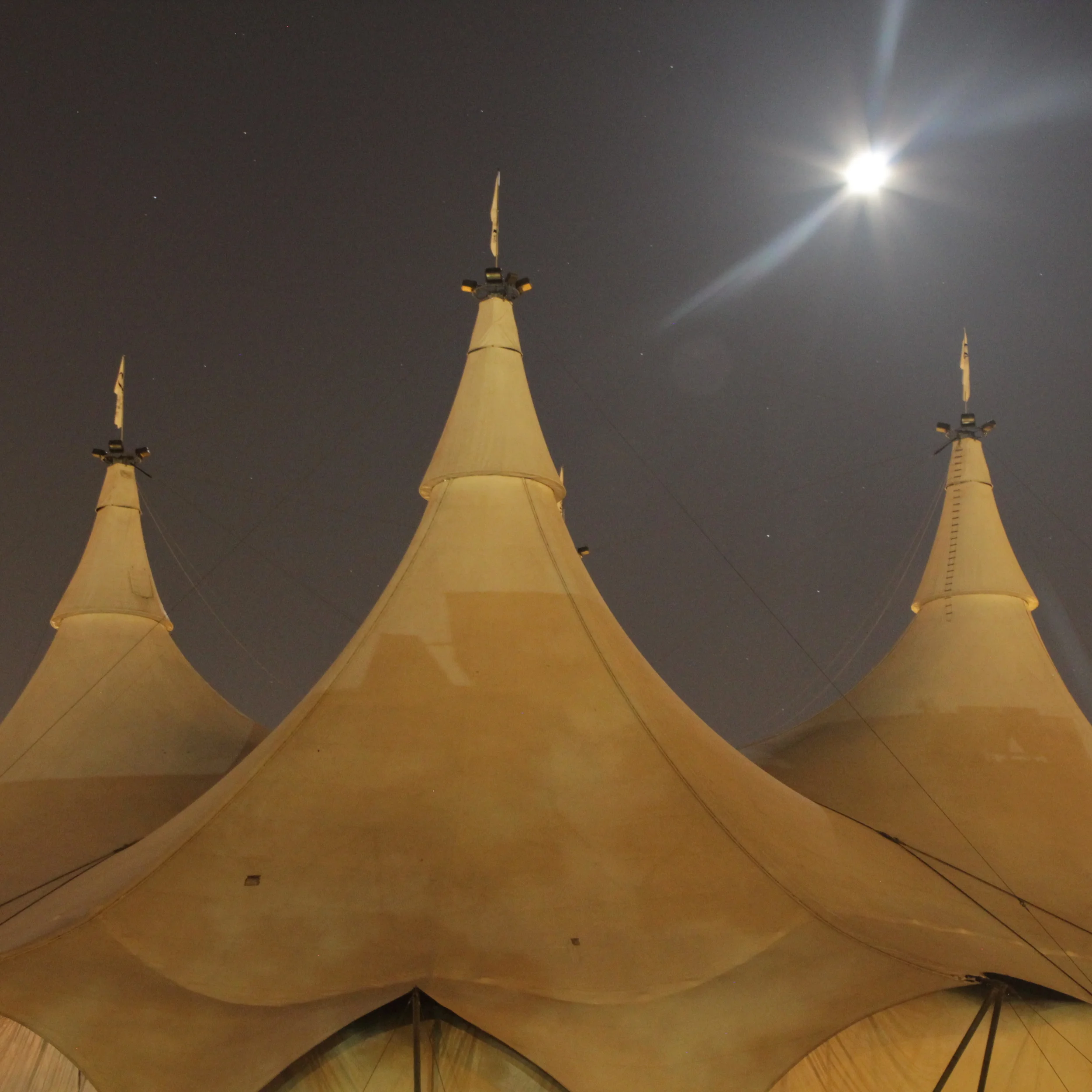Cavalia tent lights off