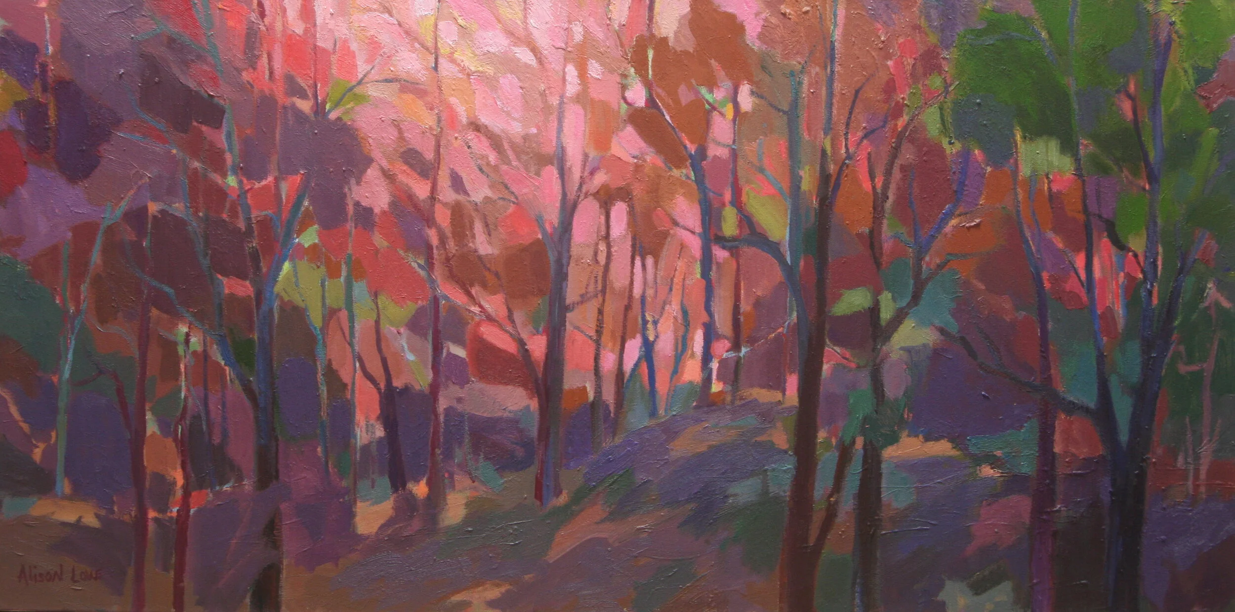 "Finding the Light", 24"x48", oil 