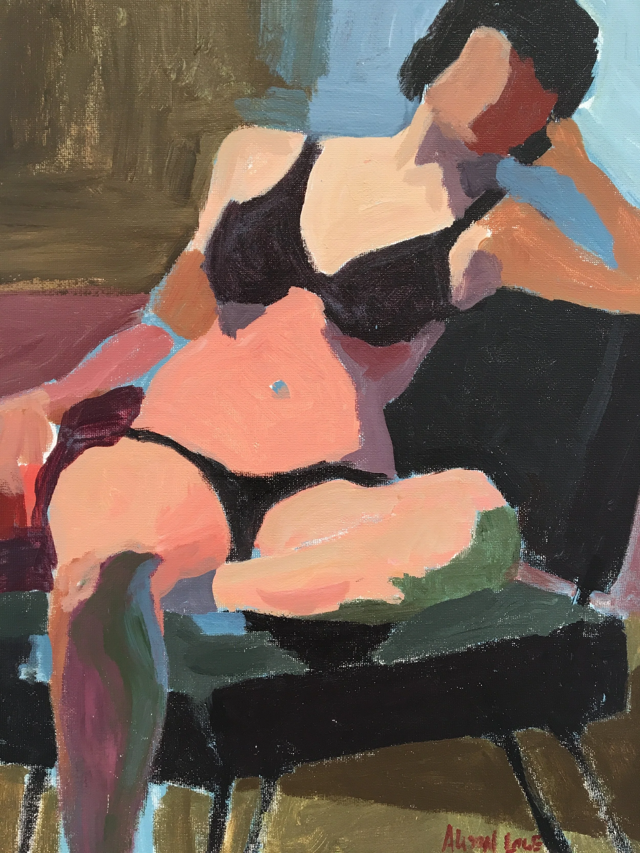 "Relax into Black"-SOLD