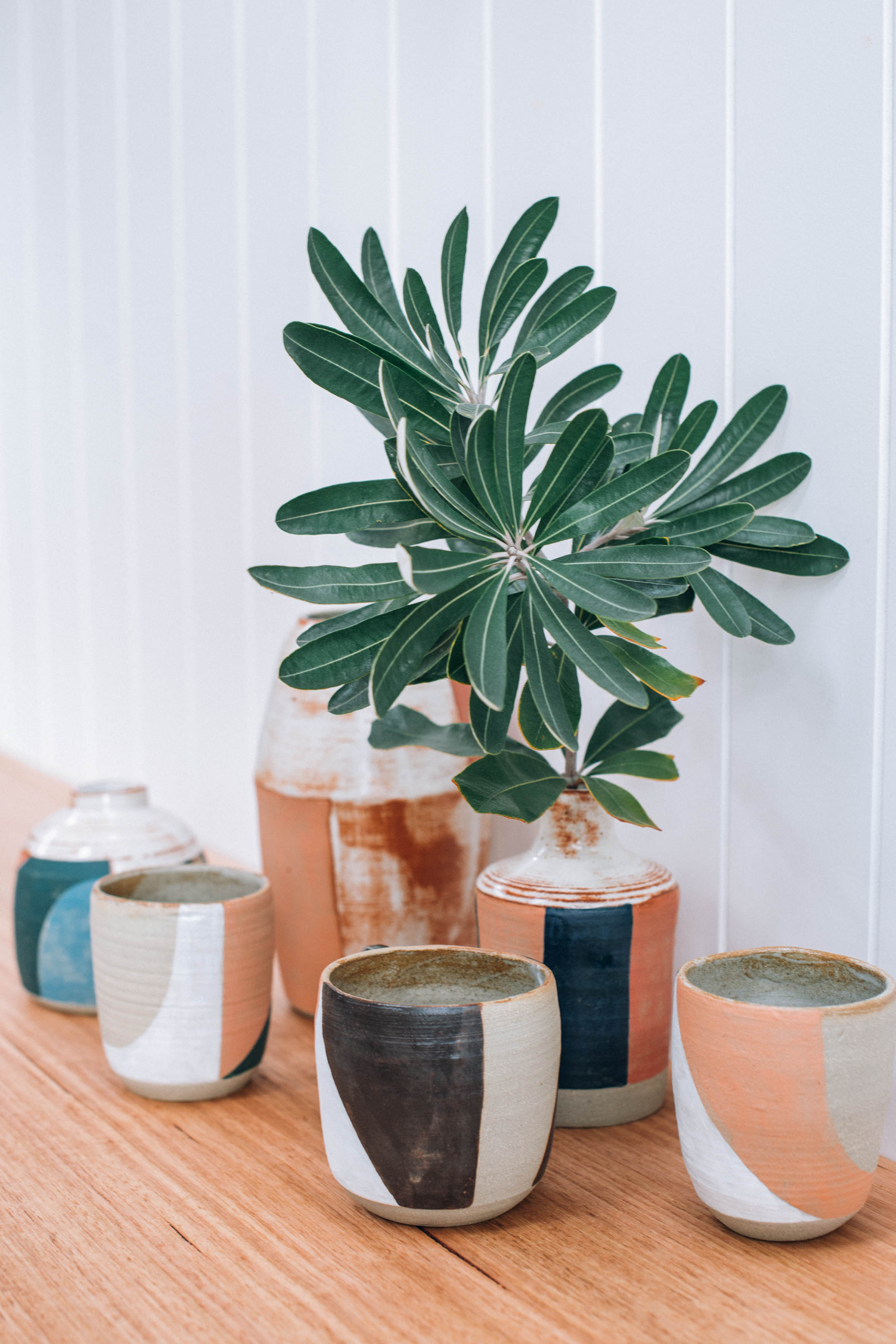 Amy Lee Worthy ceramics in the beautiful Pop and Scott showroom. Photo credit: Bobby Tide
