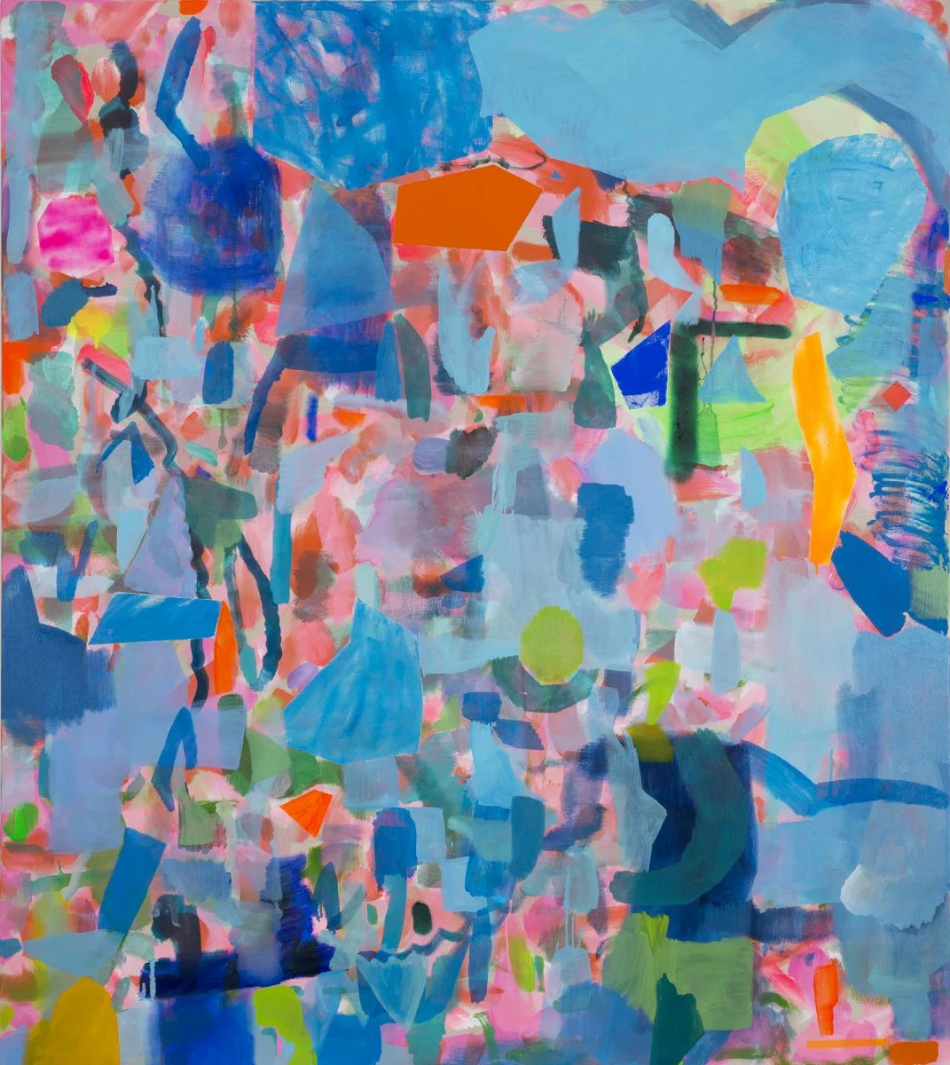 ' Fragments II 2016 ' Oil and acrylic on linen 152 x 137cm