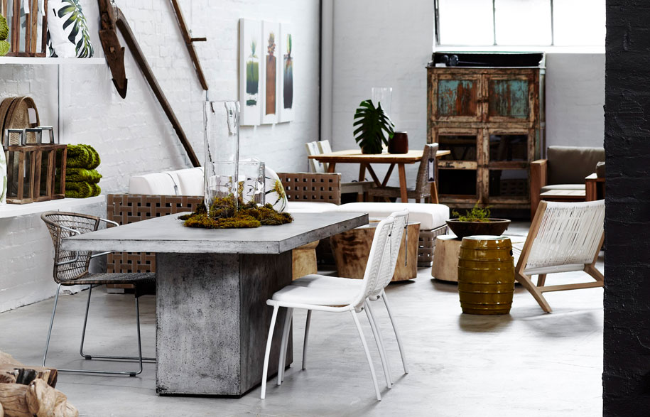 Weylandts, Abbotsford . An eclectic and interesting mix of statement furniture pieces, textural throws and stunning decorative objects originating from South Africa.