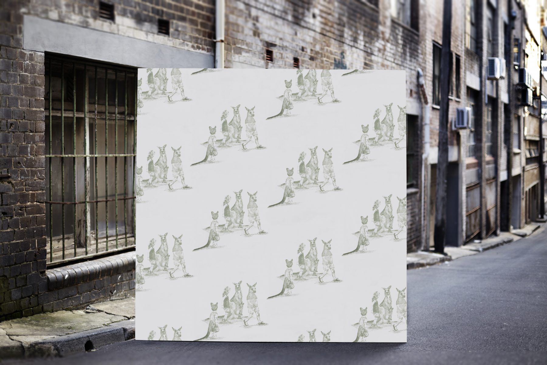 The bush walk, wallpaper.