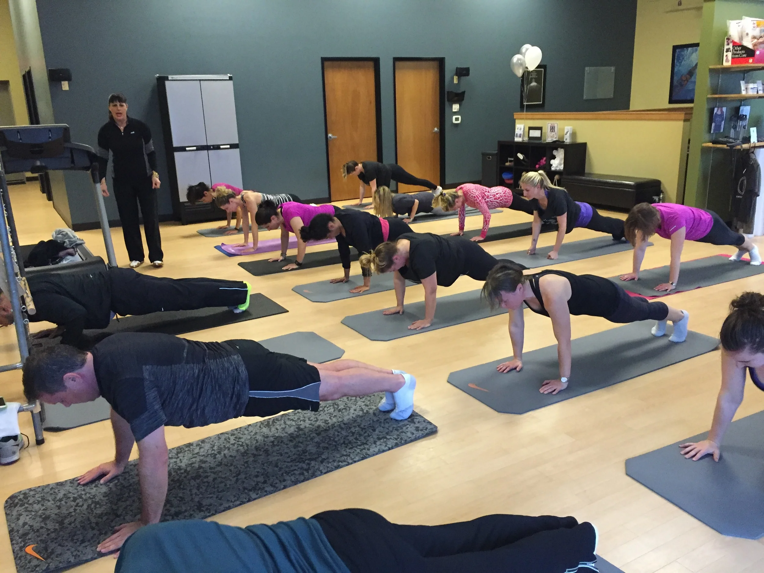 Rocky teaching push-ups