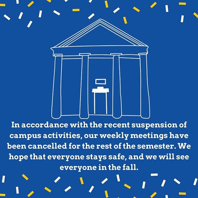 An important update regarding the rest of our semester