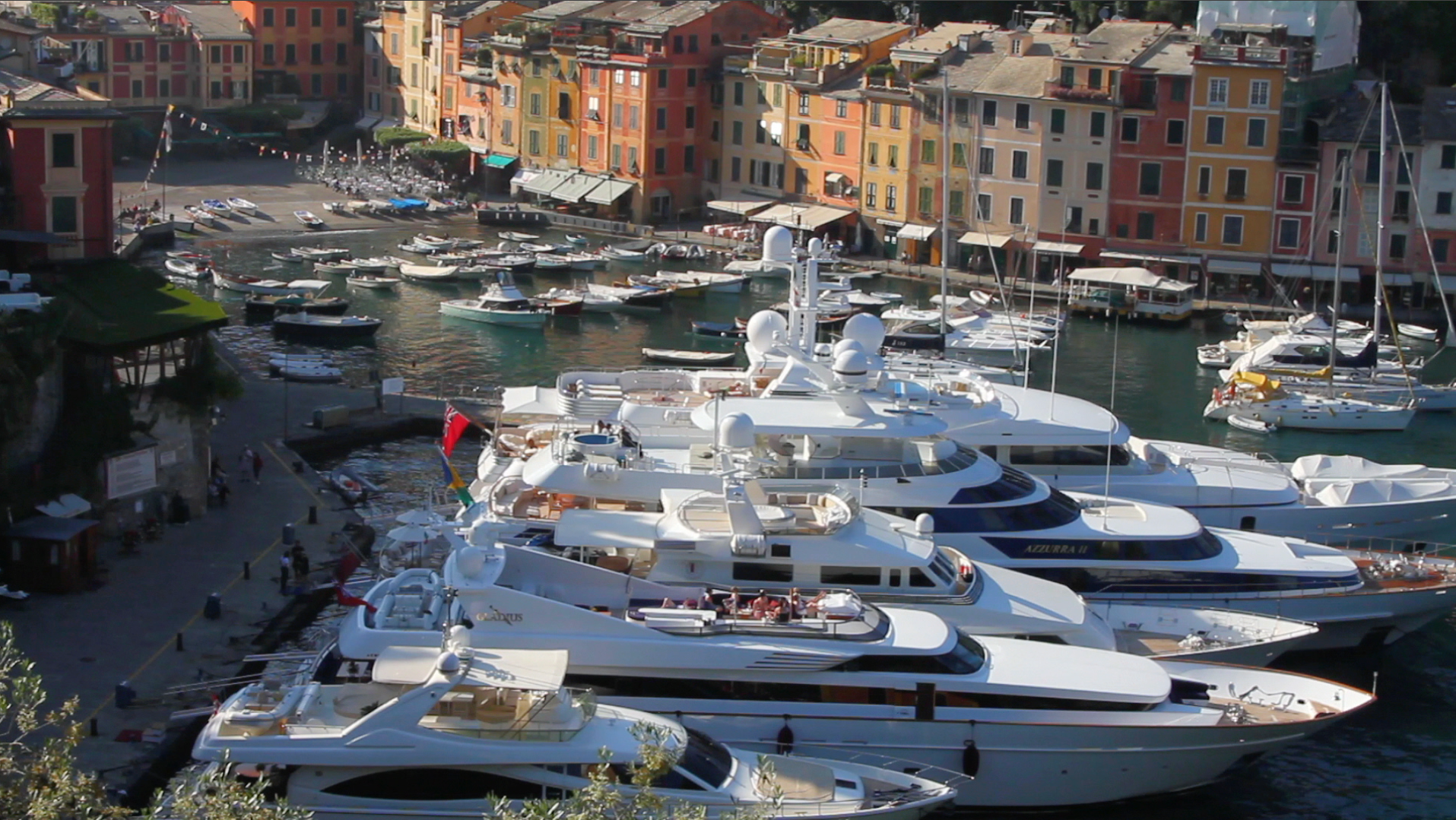 Yachts In Italian Harbor - Portofino