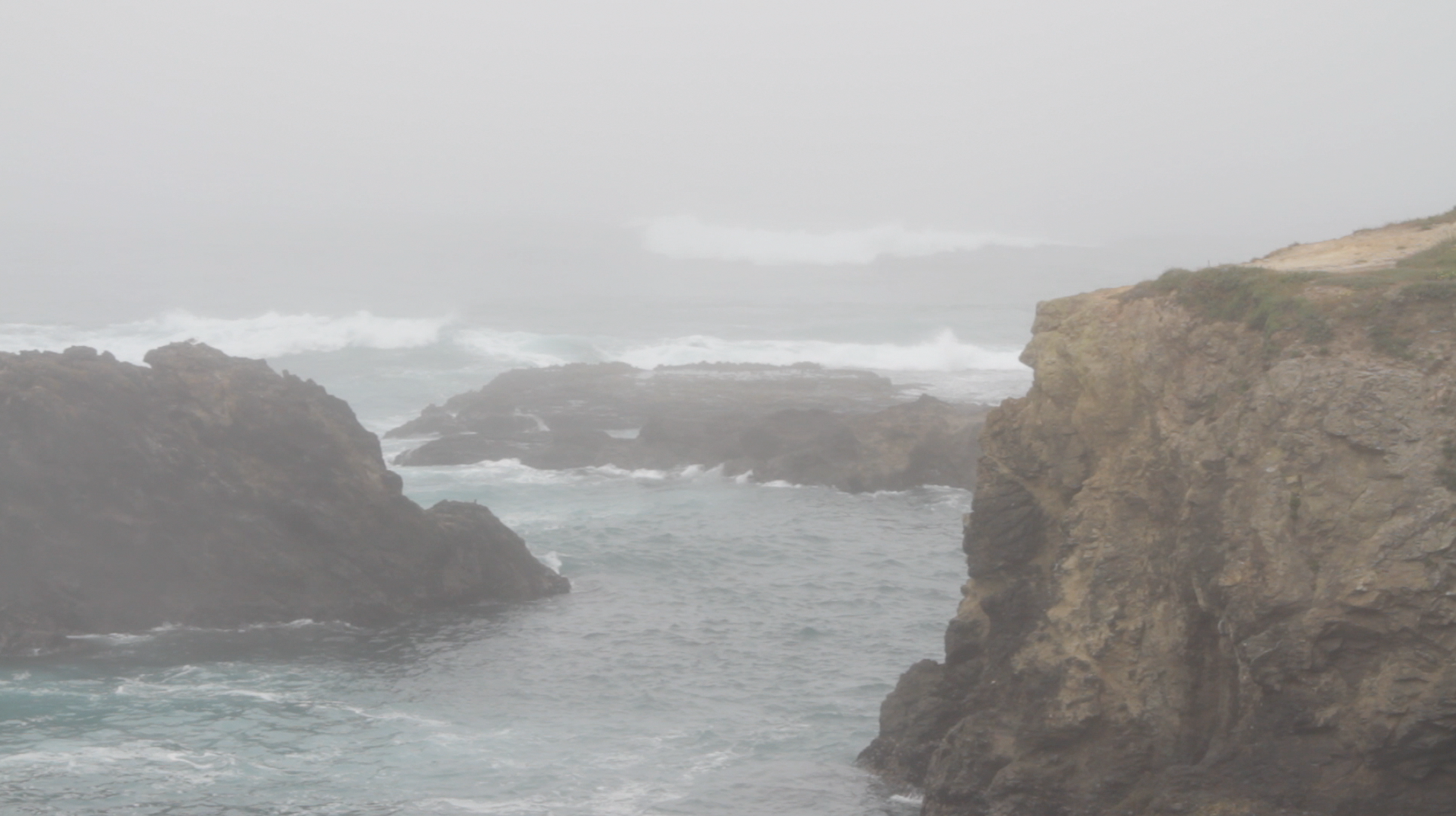 Pacific Ocean Breaks over Mendocino Coast
