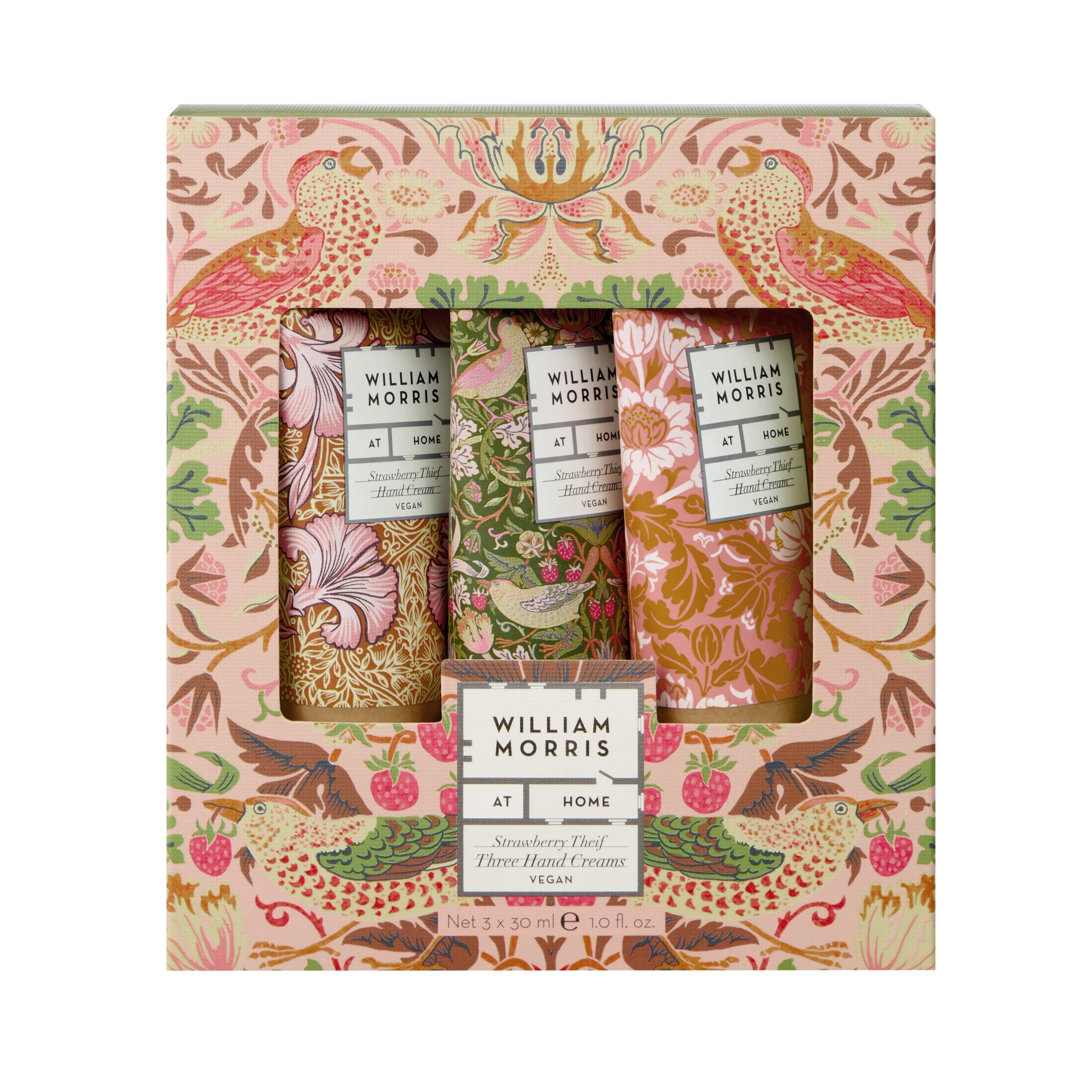 The Voyager Strawberry Thief Hand Cream Trio