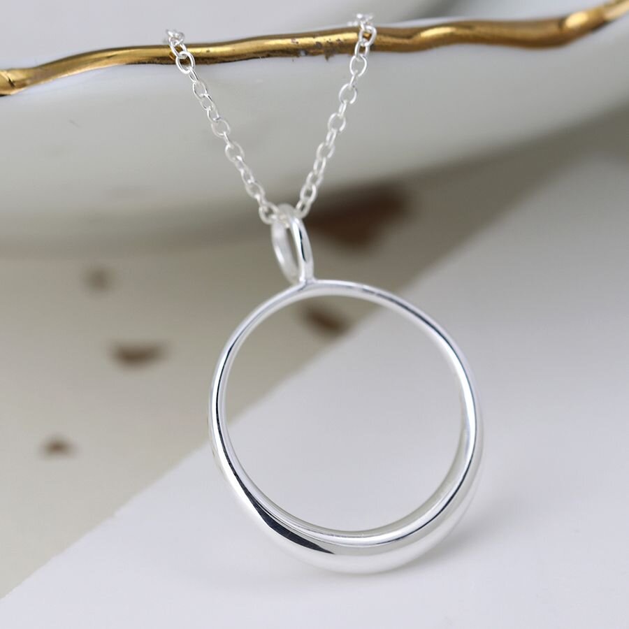 Sterling Silver Circle Necklace
