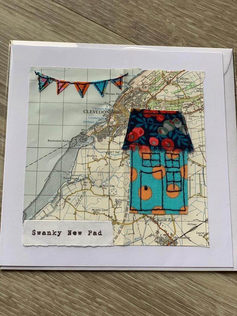 Applique Card - Swanky New Pad Clevedon