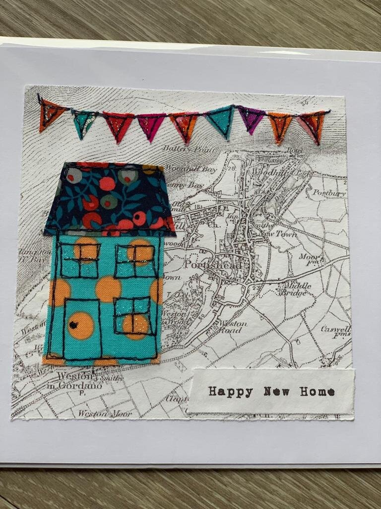 Applique Card - Happy New home Portishead