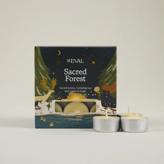 St Eval Tealights- Sacred Forest