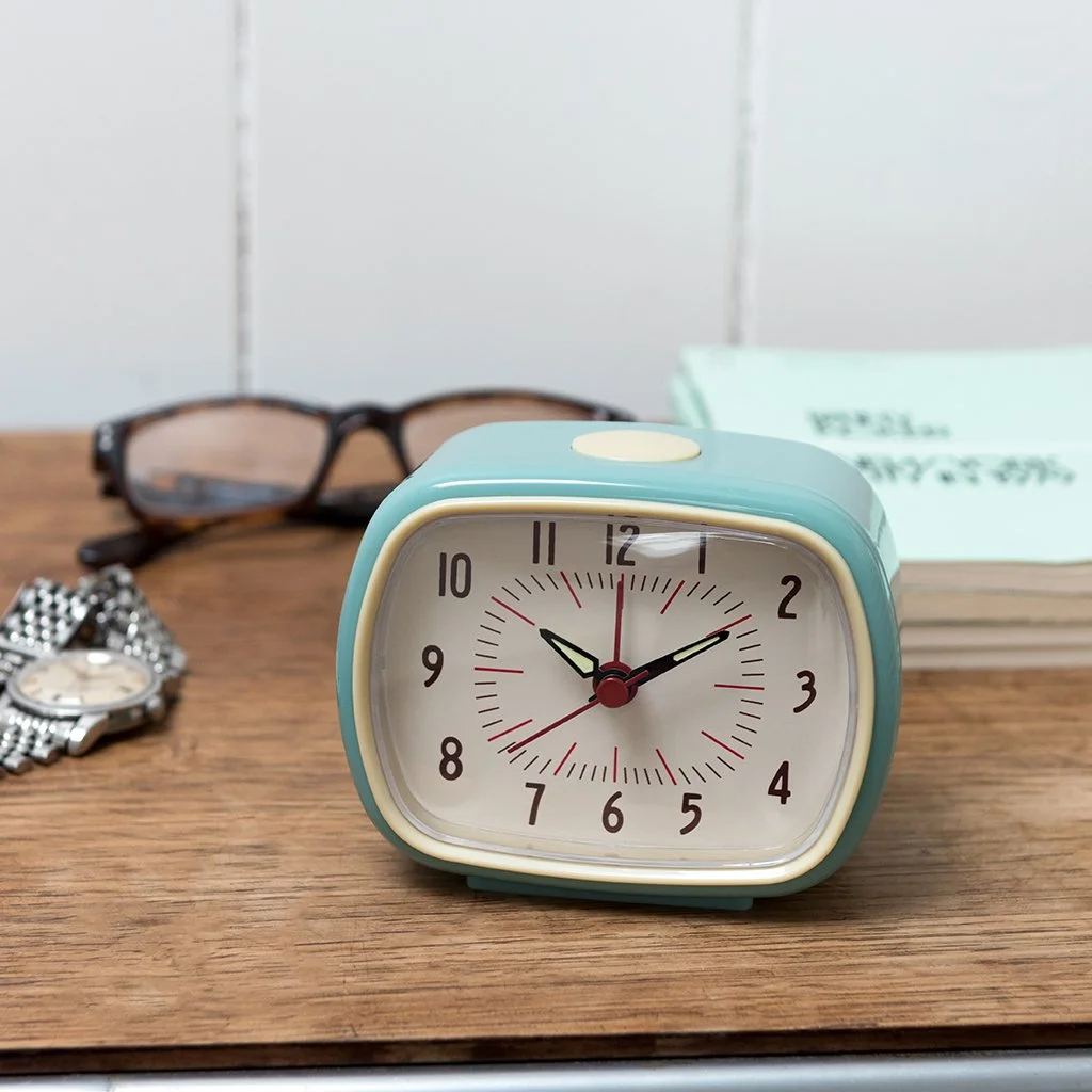 Retro alarm clock - Blue