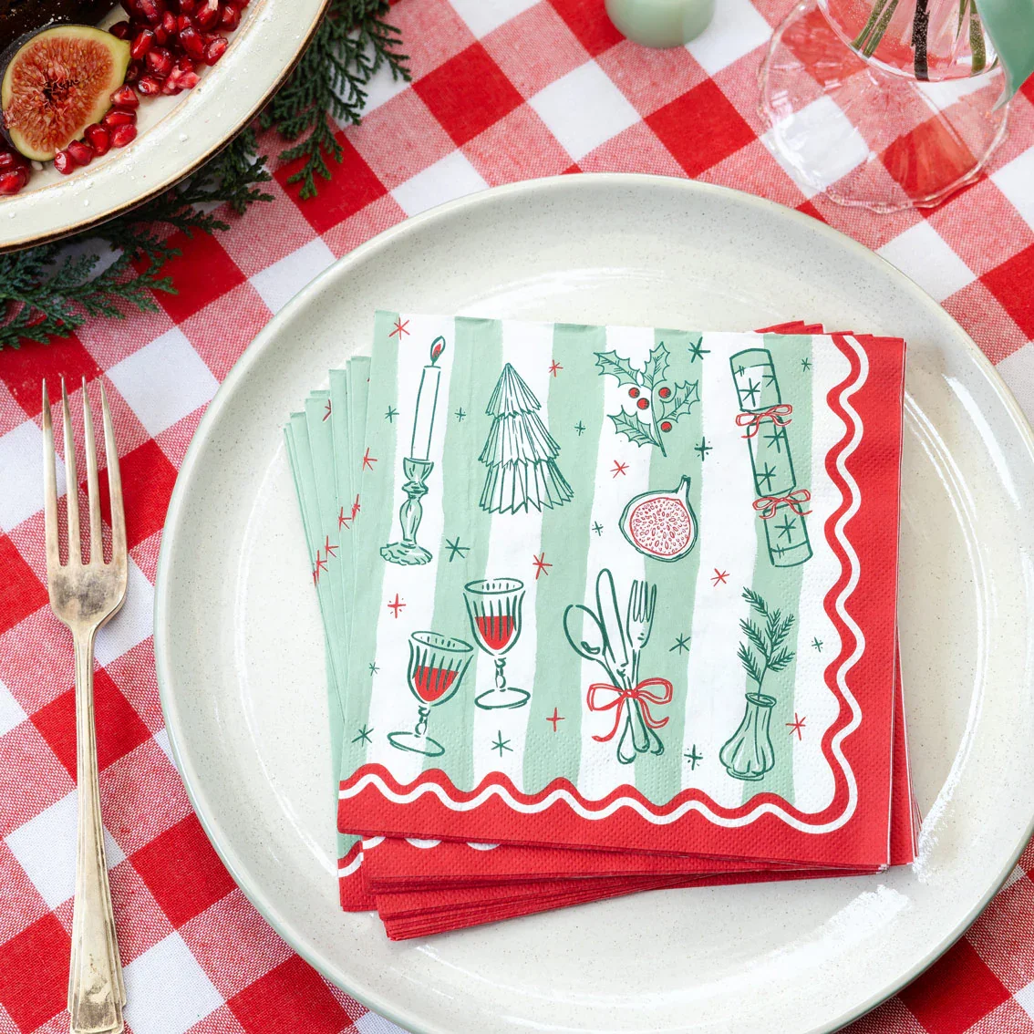 Bon Noel Christmas Paper Napkin