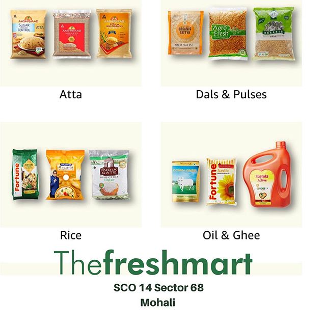 DISCOUNT LOWEST GROCERY PRICES!! UPTO 15% of on all purchases over Rs 5000/- + Additional PRODUCT DISCOUNTS till October 1 to 13 &amp; Much More @ The FreshMart SCO14 Sector 68, Mohali T&amp;C APPLY #groceryshopping #mohali #gourmet