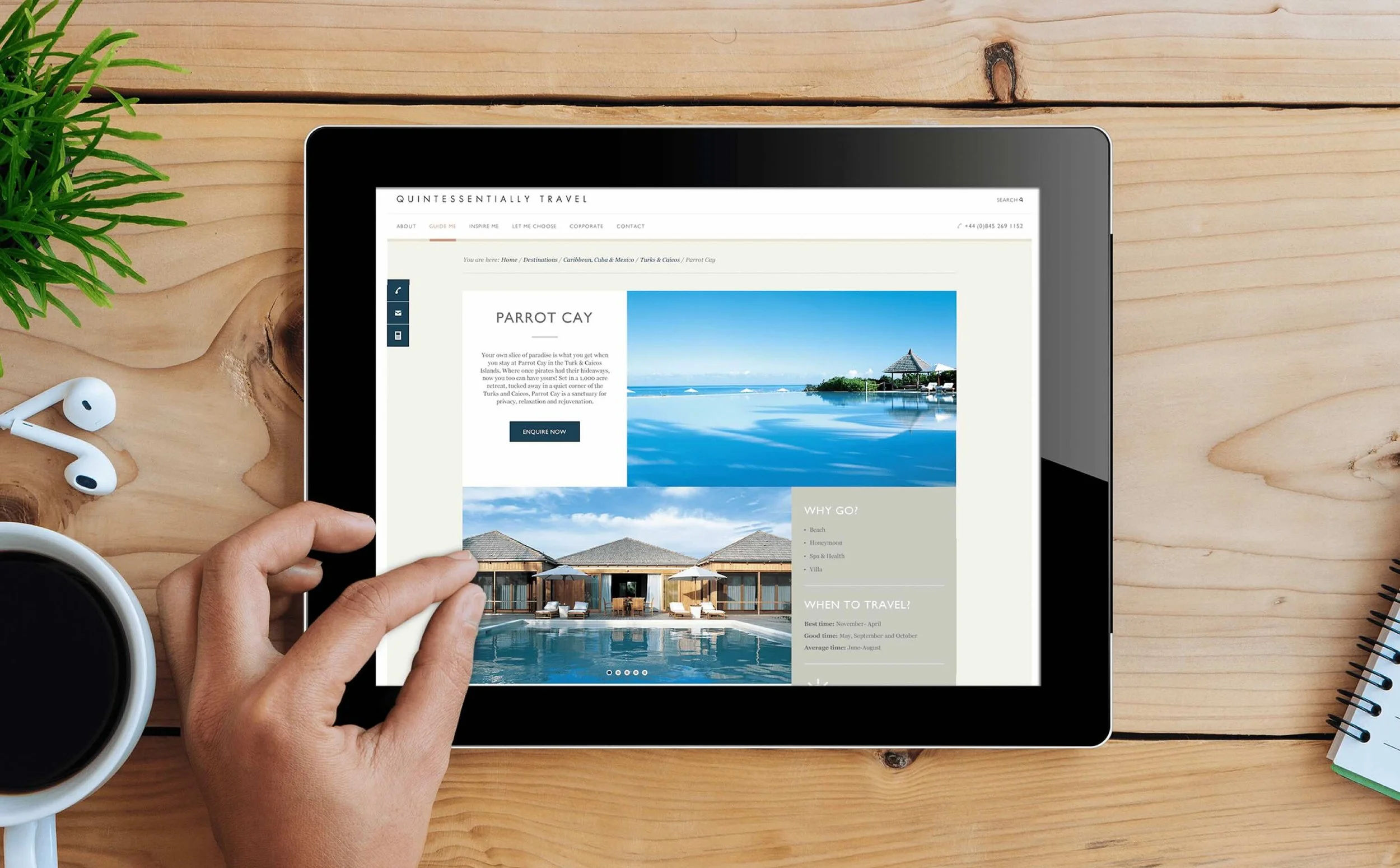 Quintessentialy Travel - Luxury Travel Website