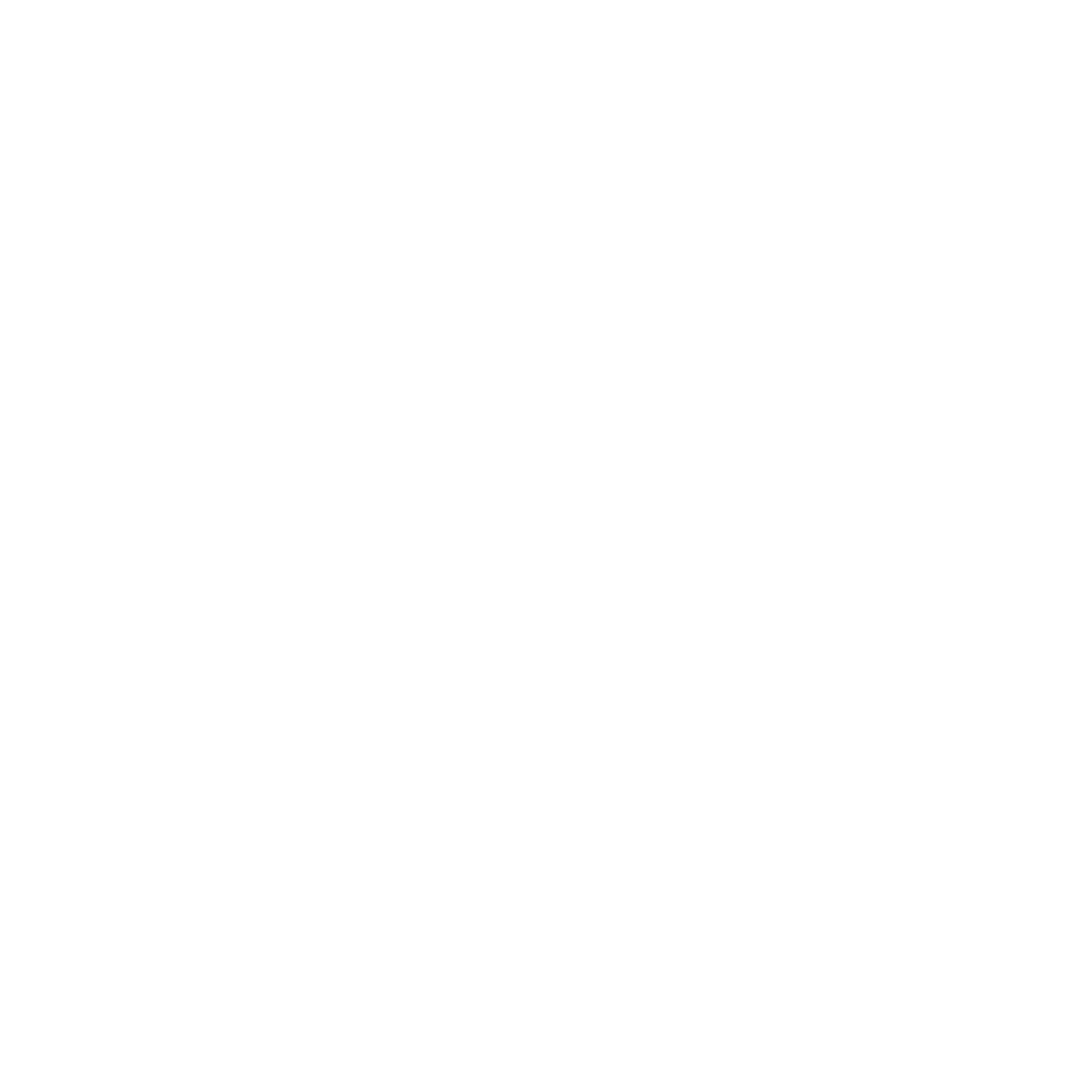 White crosshair target icon on a black background, representing aiming or targeting.
