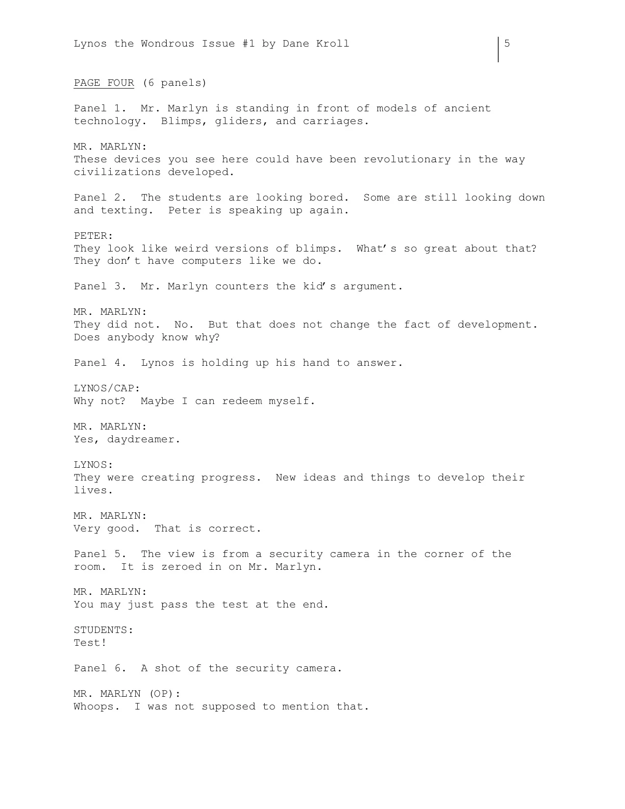 Lynos the Wondrous comic 5.jpg