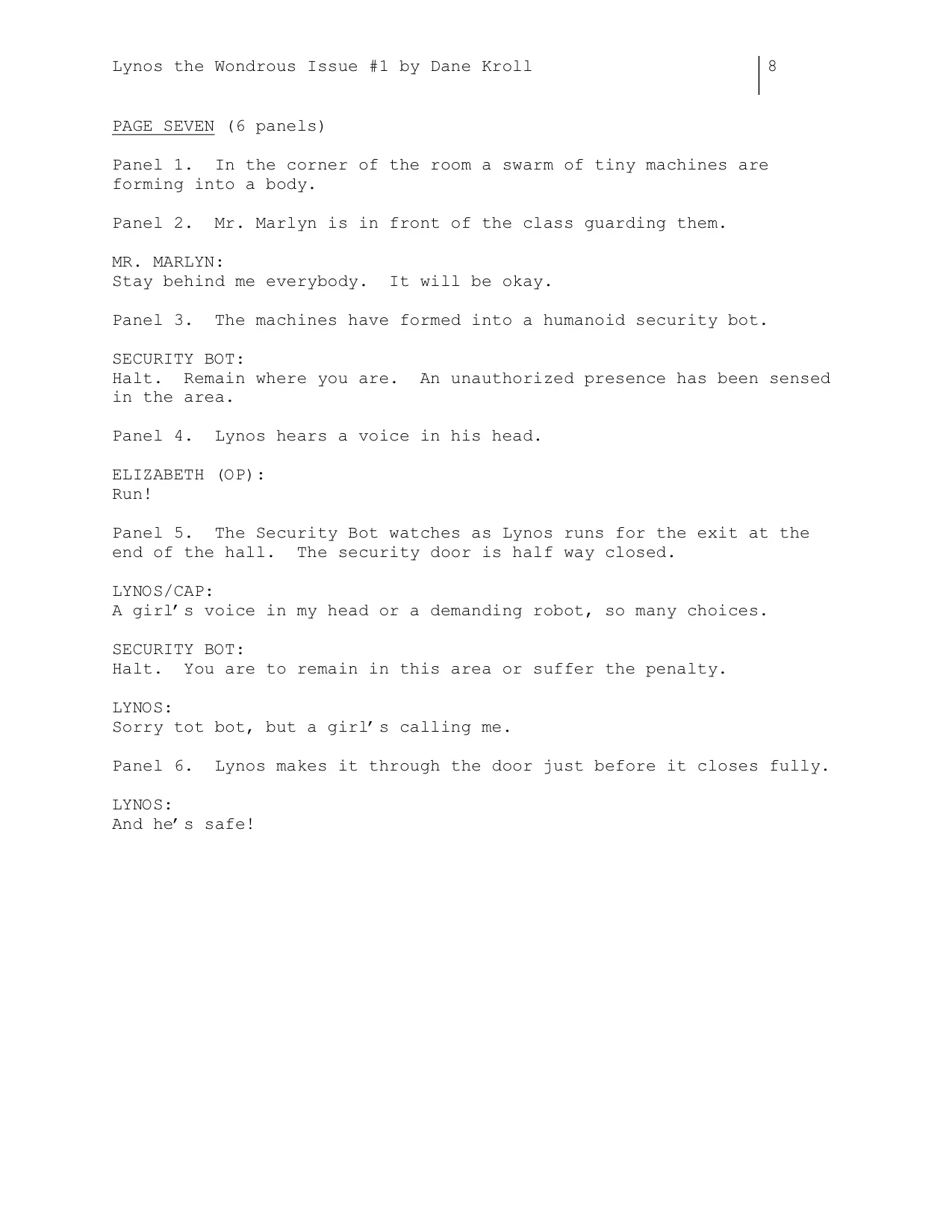 Lynos the Wondrous comic 8.jpg