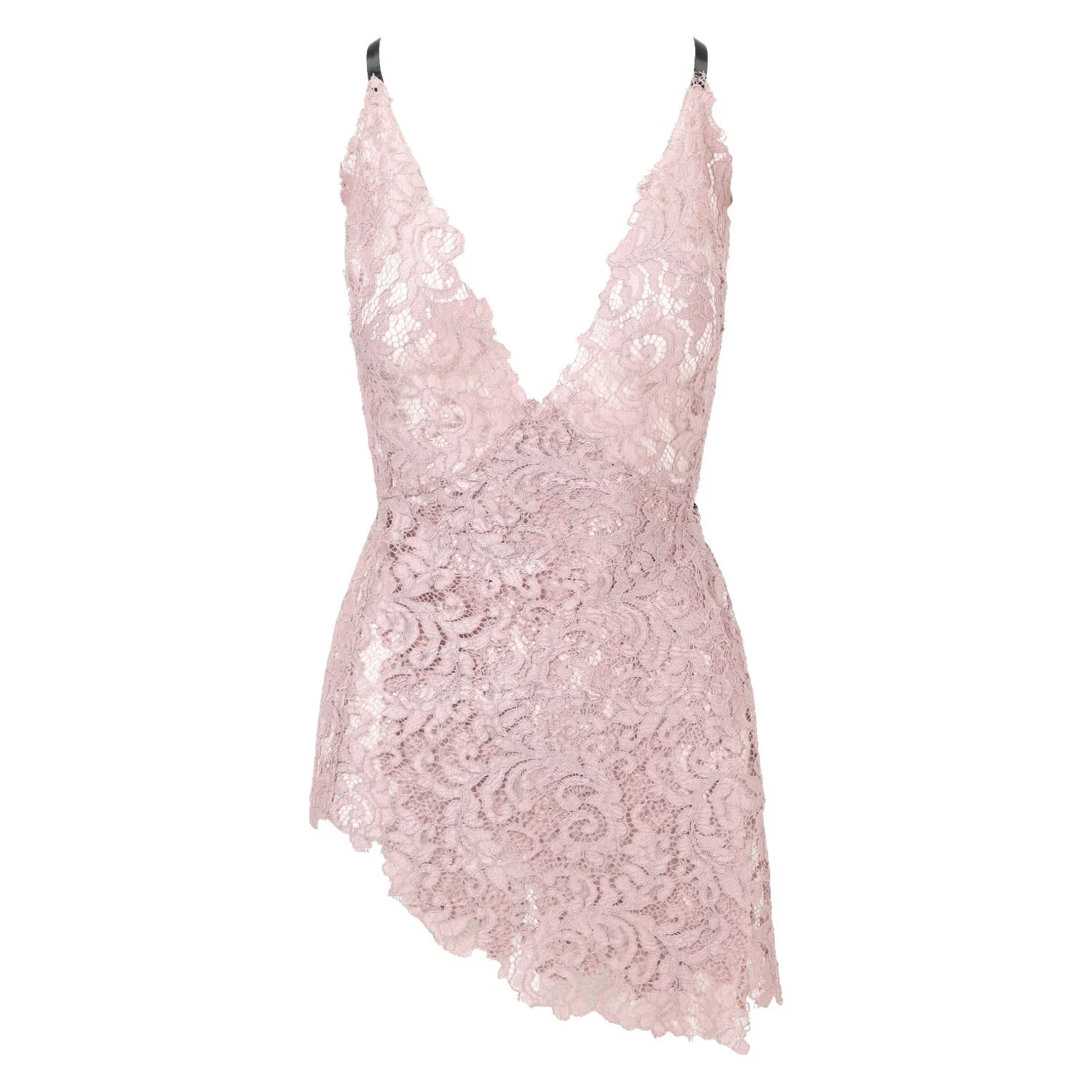 open lace back dress Pink Lace Lingerie Slip Dress – Self Care Shop main image 0
