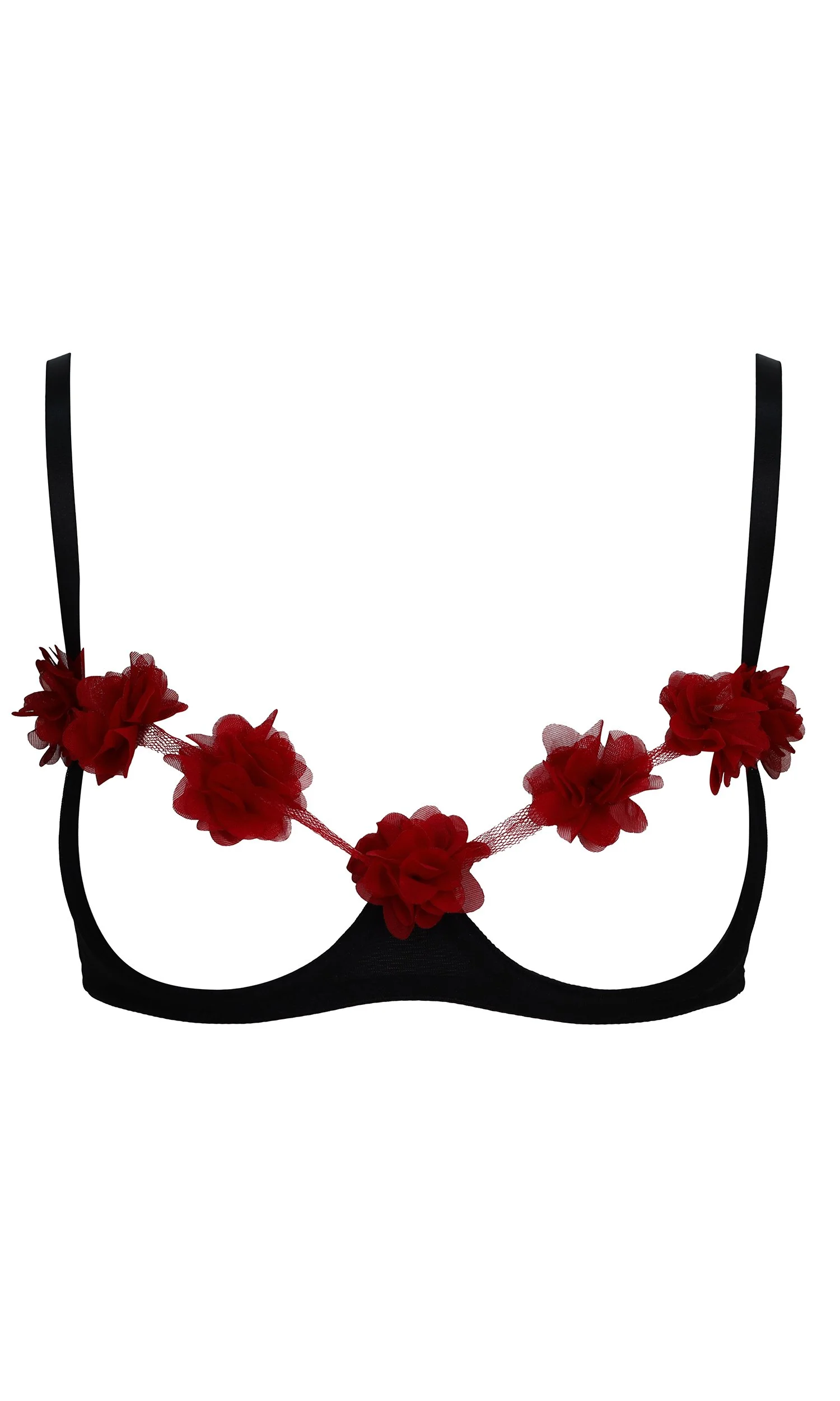 NEW EDITION VALENTINES SPECIAL Fifi Cherry Red Petal Bralette