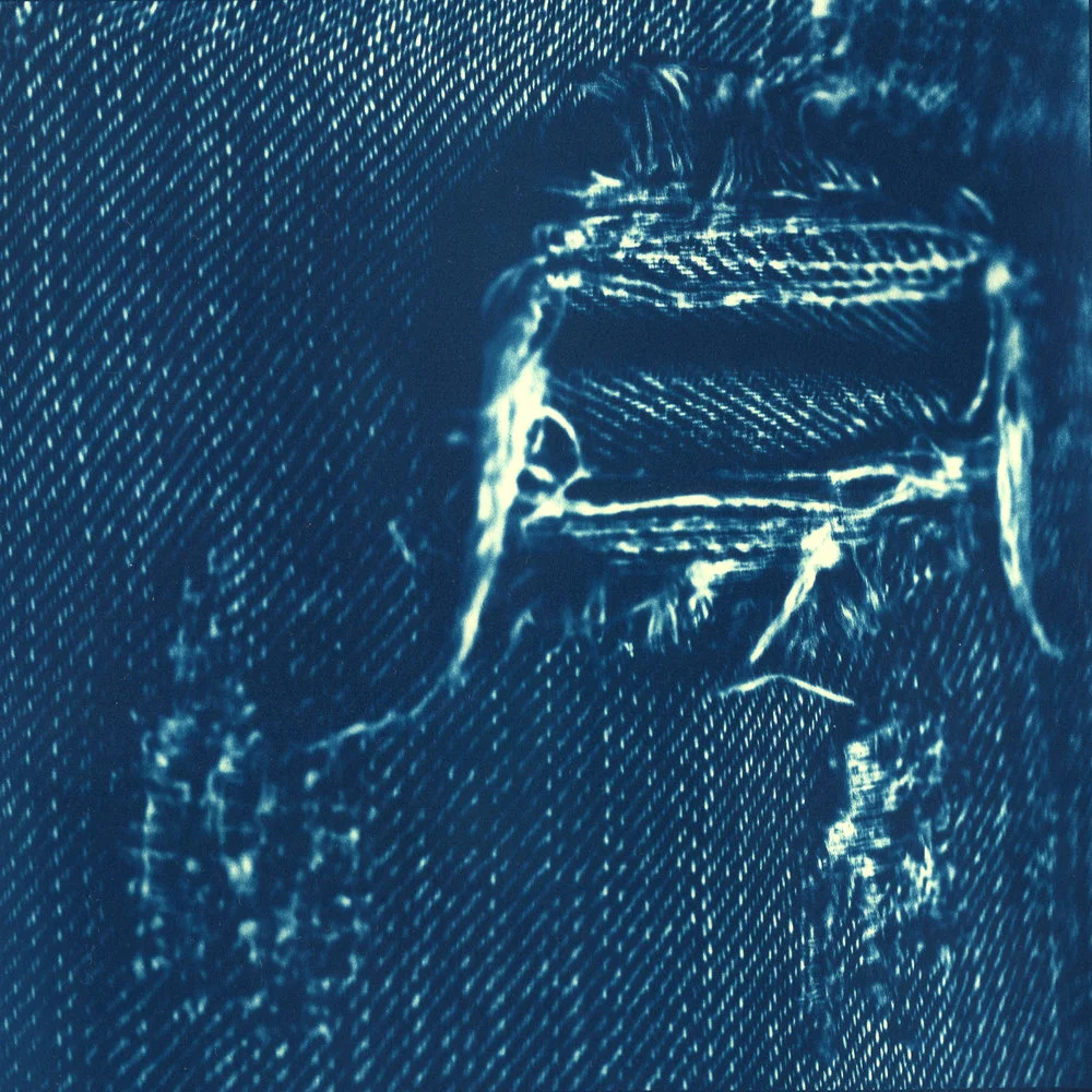 Denim. (cyanotype from digital negative)
