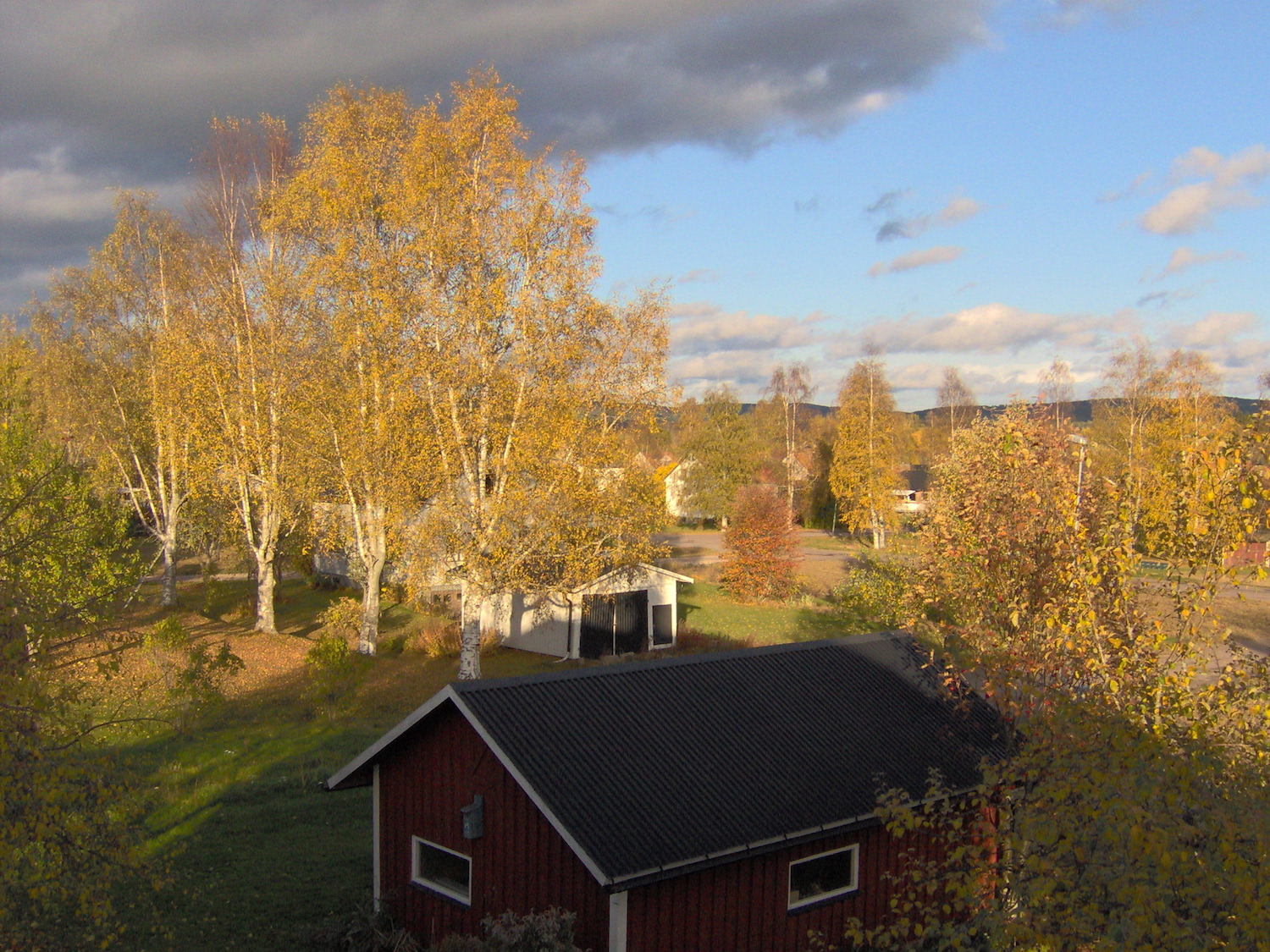 View over Munkfors from the bedroom