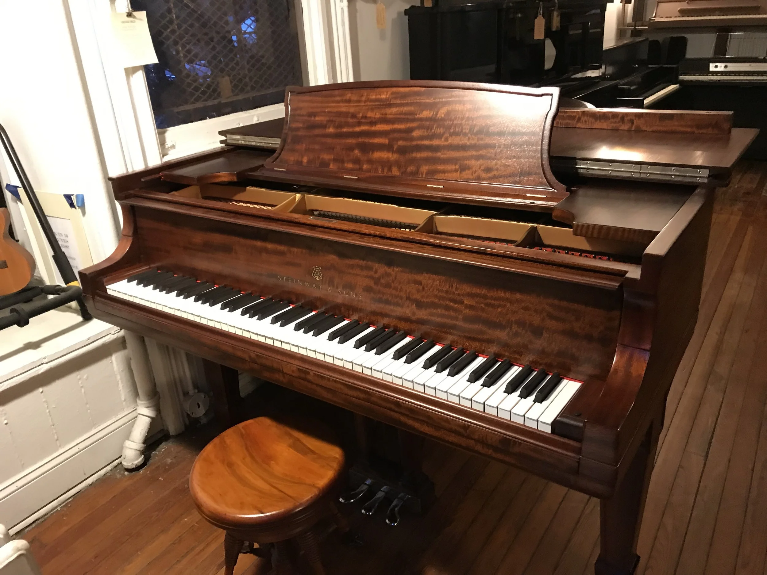 lindeman and sons baby grand piano for sale