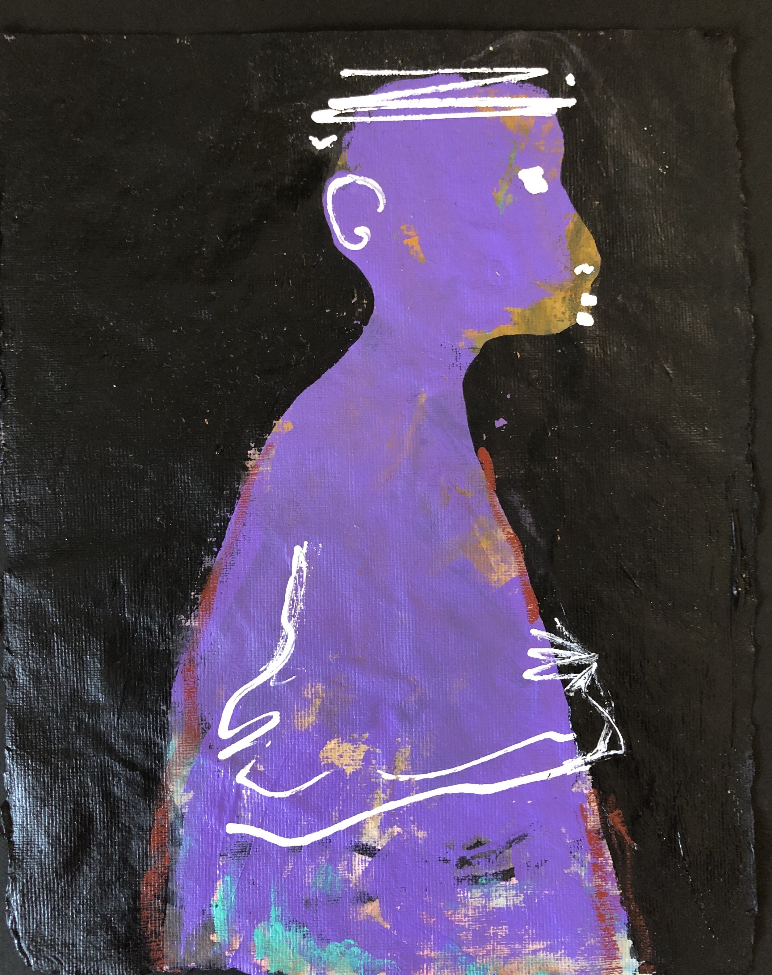 16. Acrylic on paper 8 1/2" x 11"