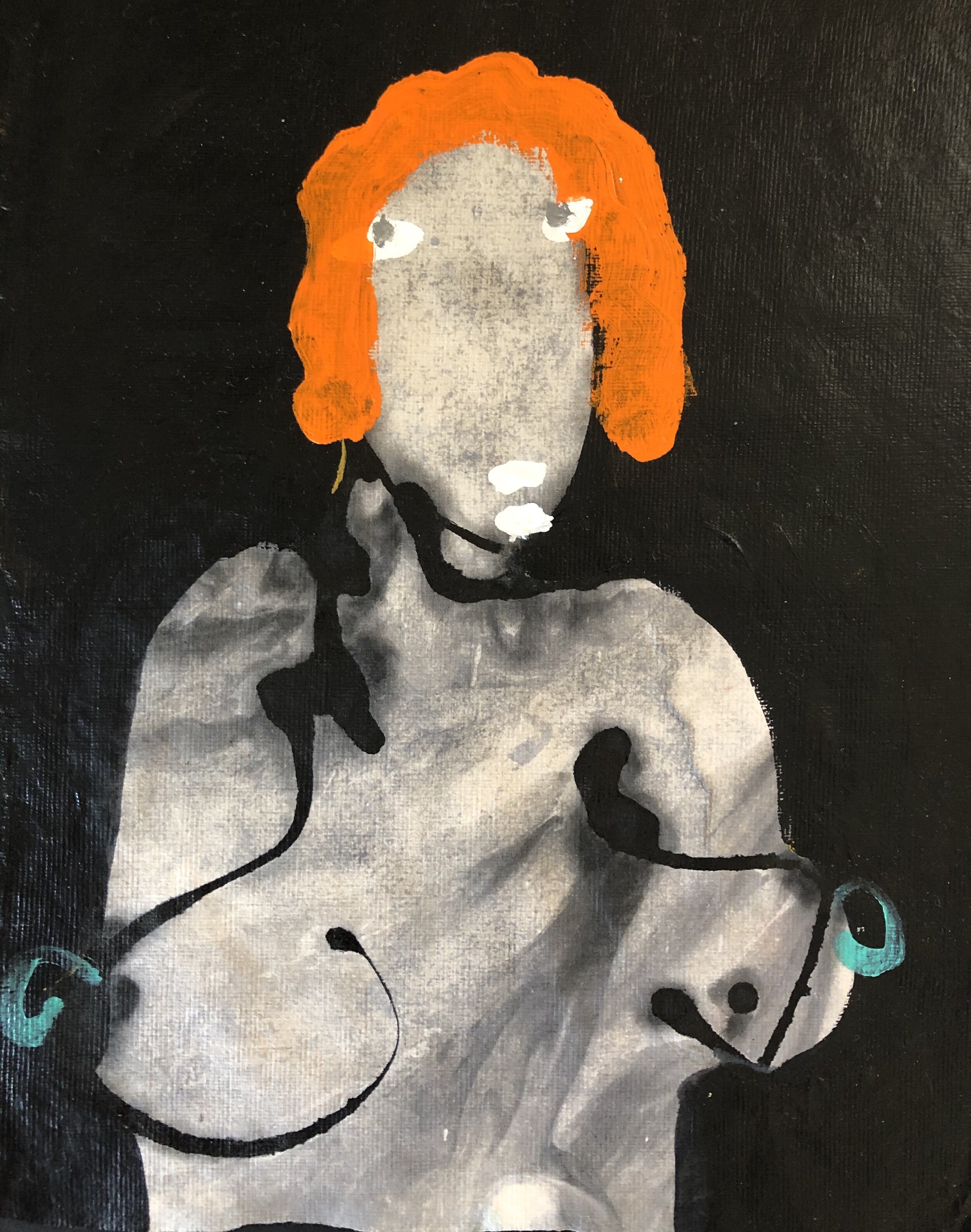 17. Acrylic on paper 8 1/2"x11"