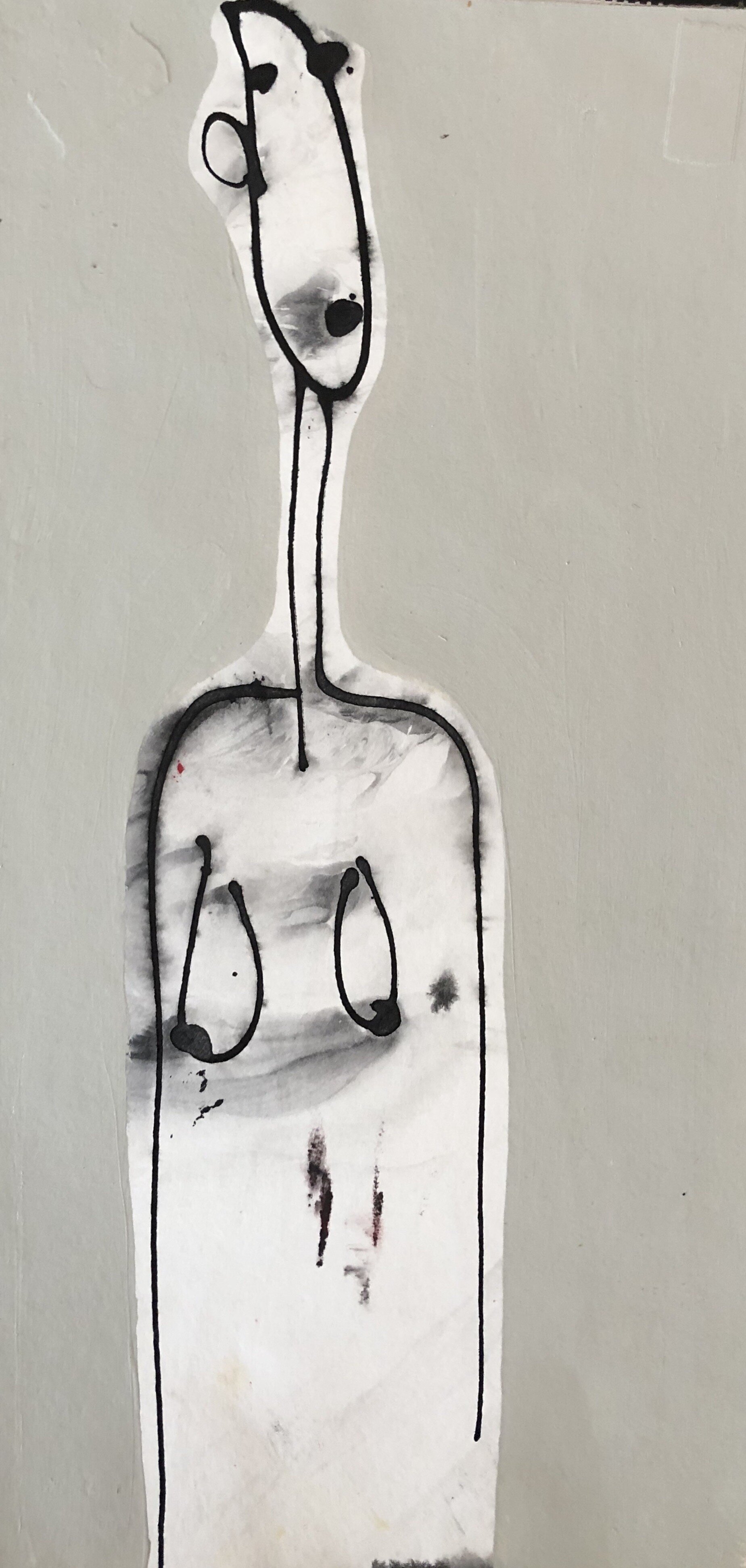 17. Acrylic and ink on paper