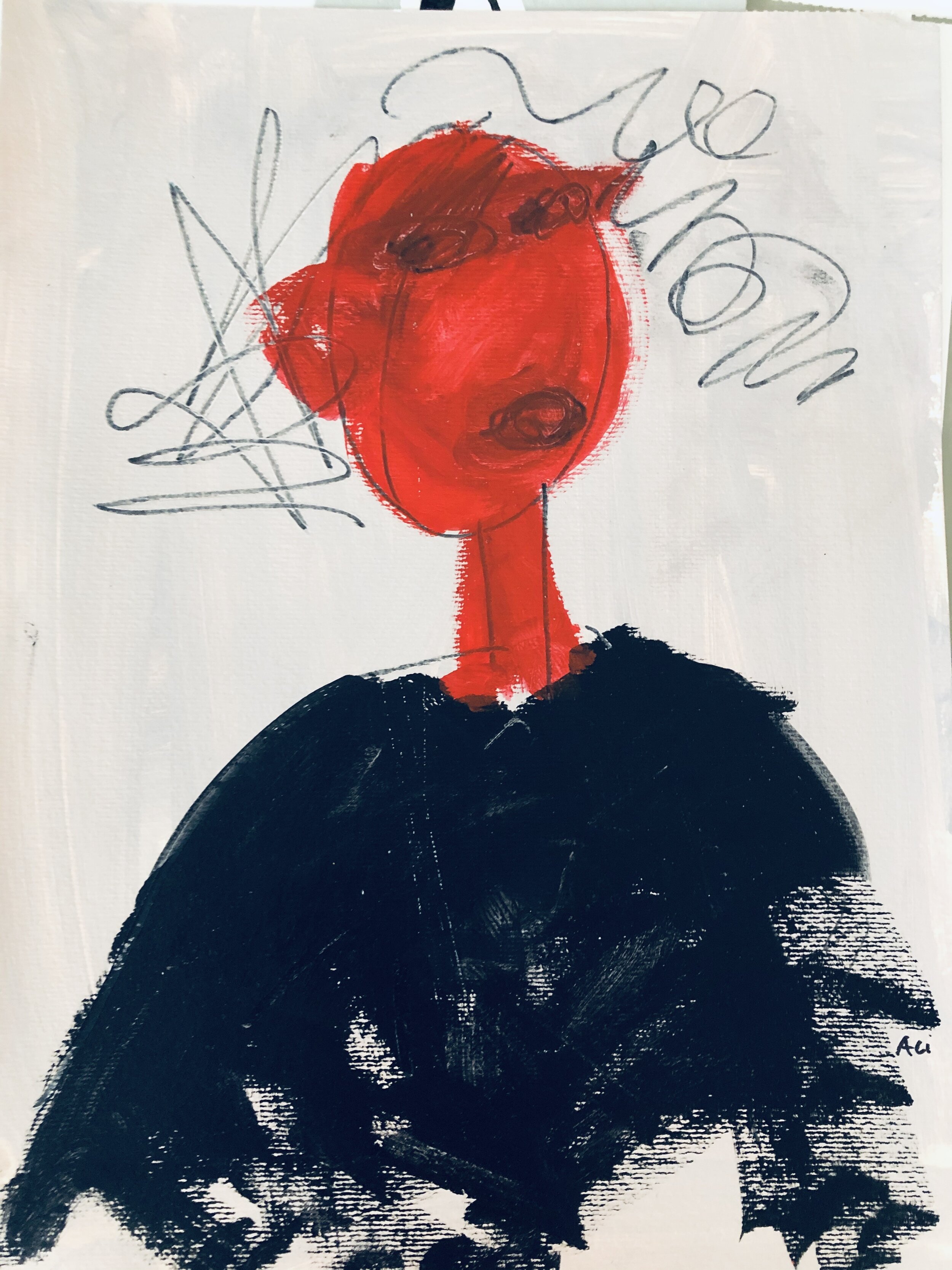19. Acrylic on paper 12"x16"/ 30x40cm