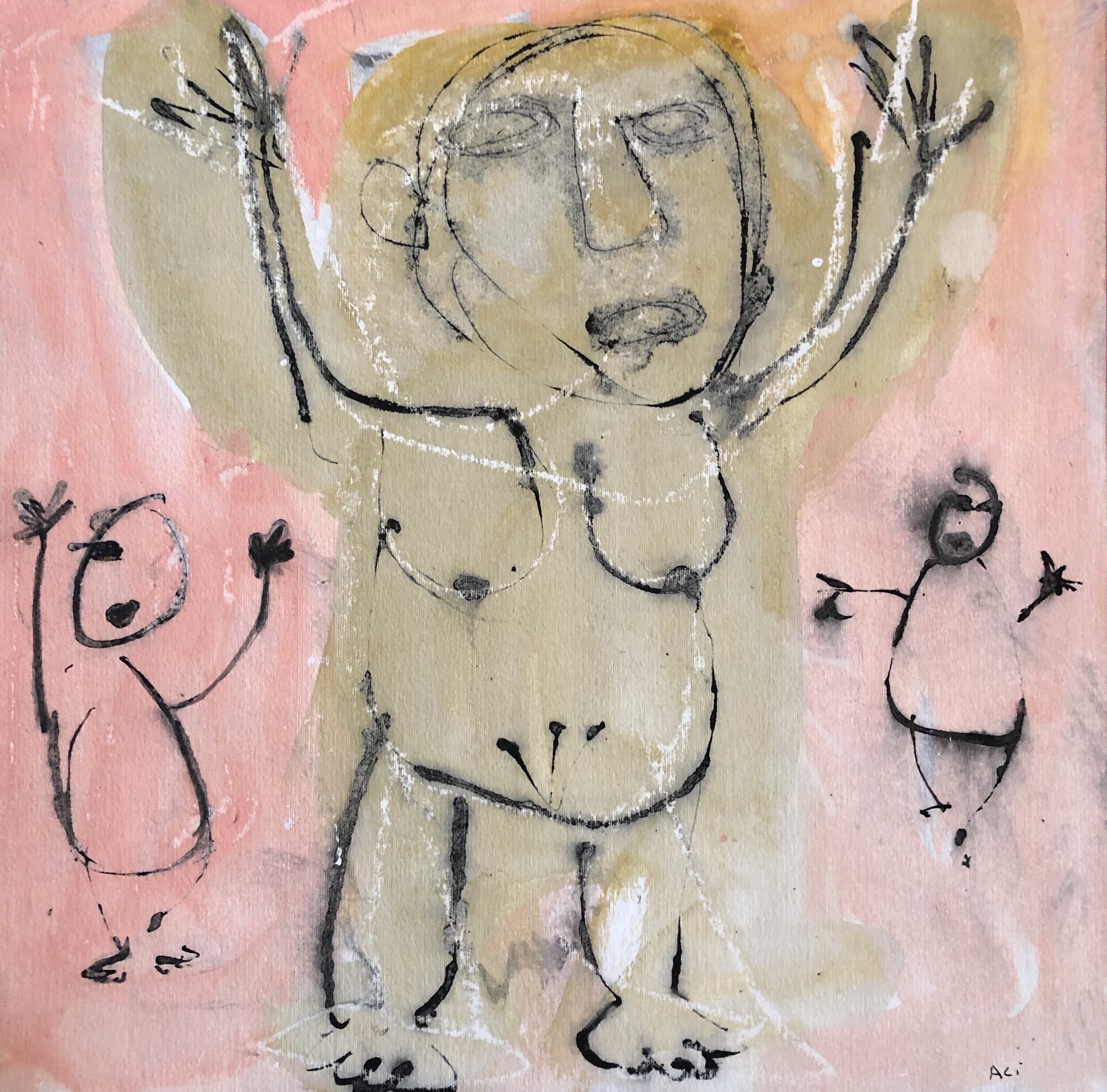 20. Acrylic and ink on paper