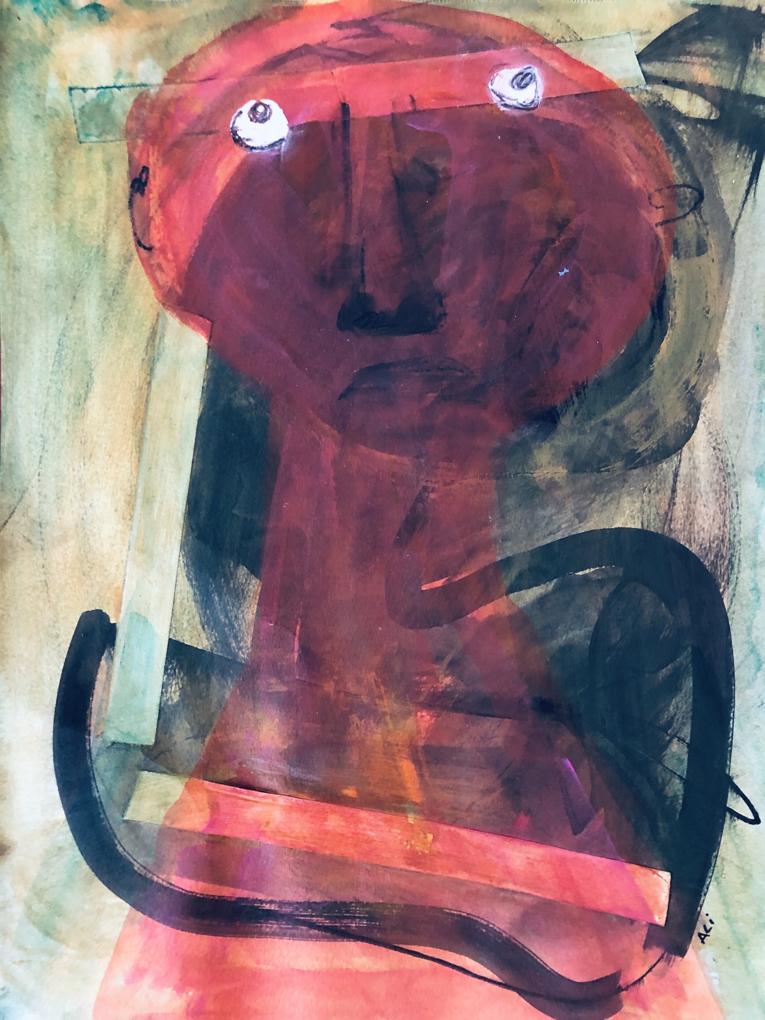 23. Mixed media on paper