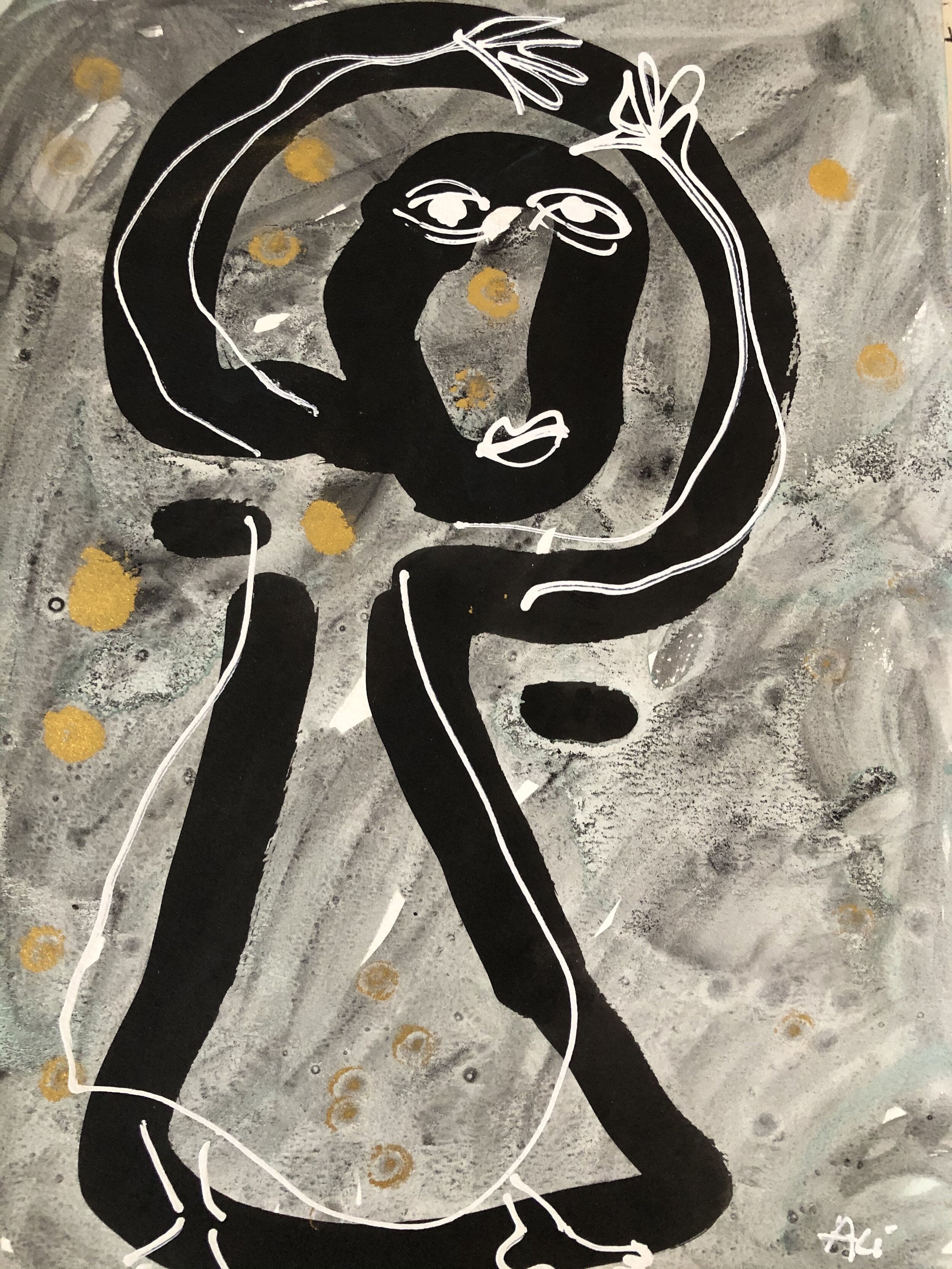 27. Acrylic on paper 12"x16"/ 30x40cm