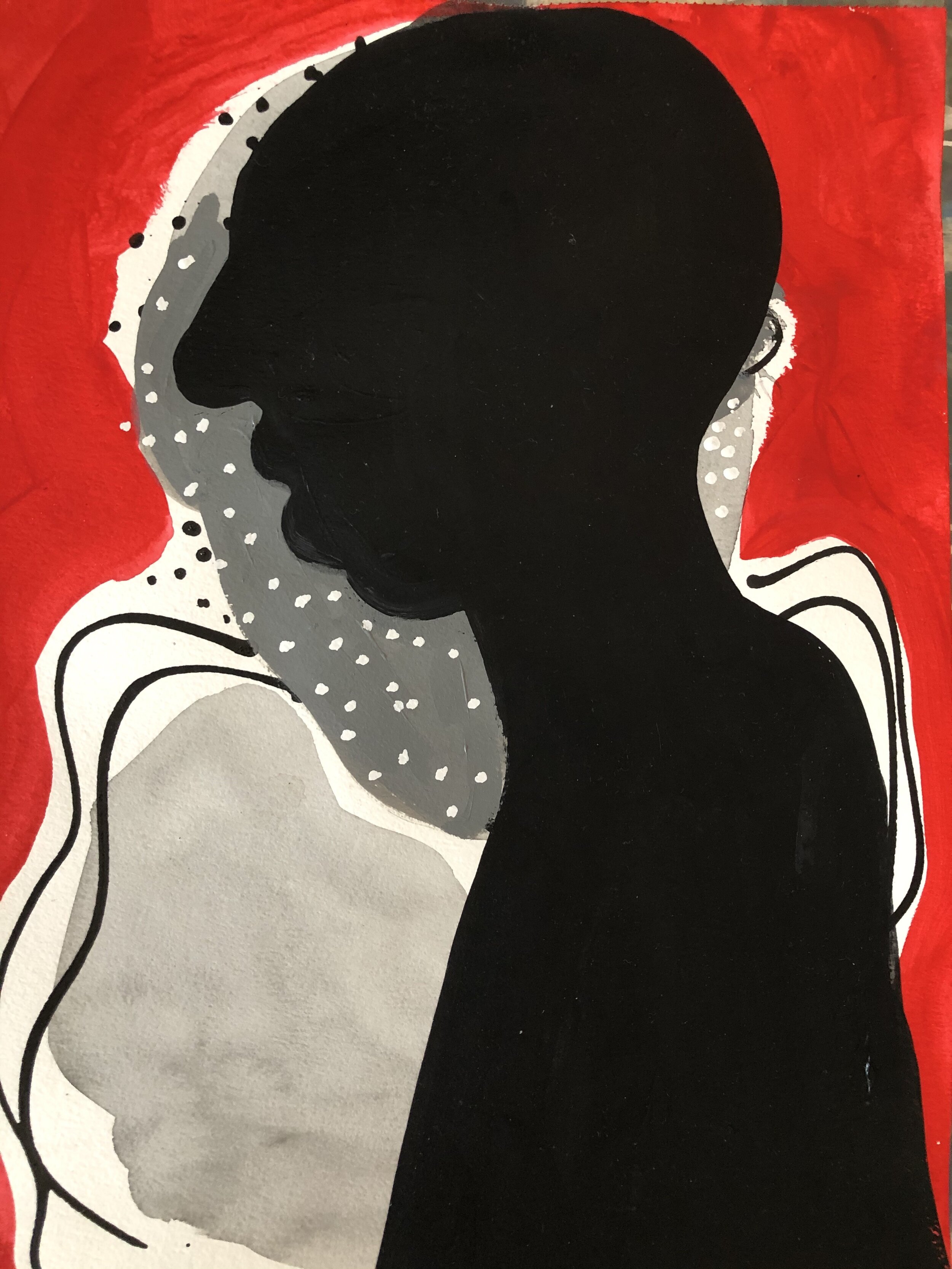 34. Acrylic on paper 12"x16"/ 30x40cm
