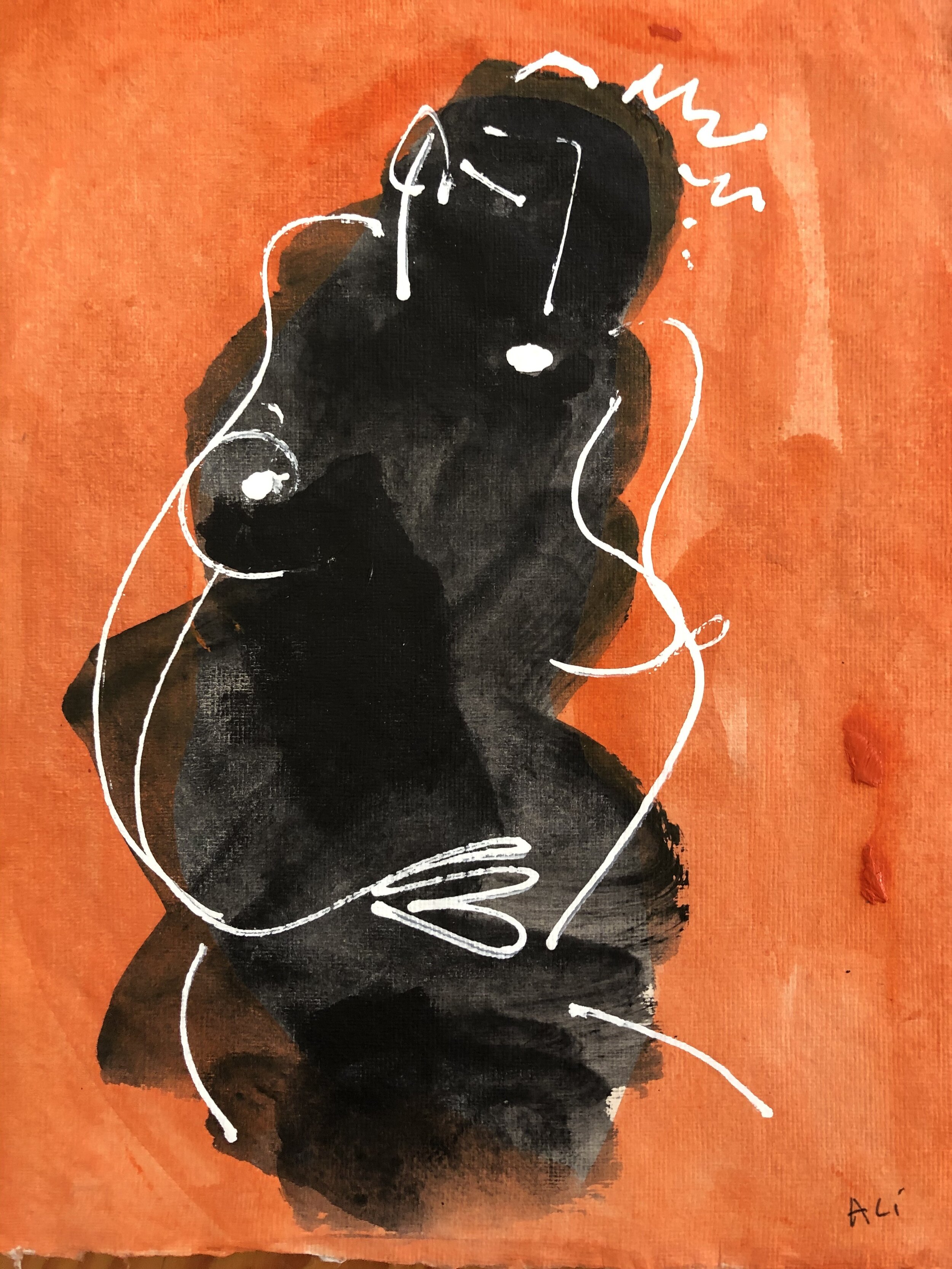 29. Acrylic on paper 9"x12"
