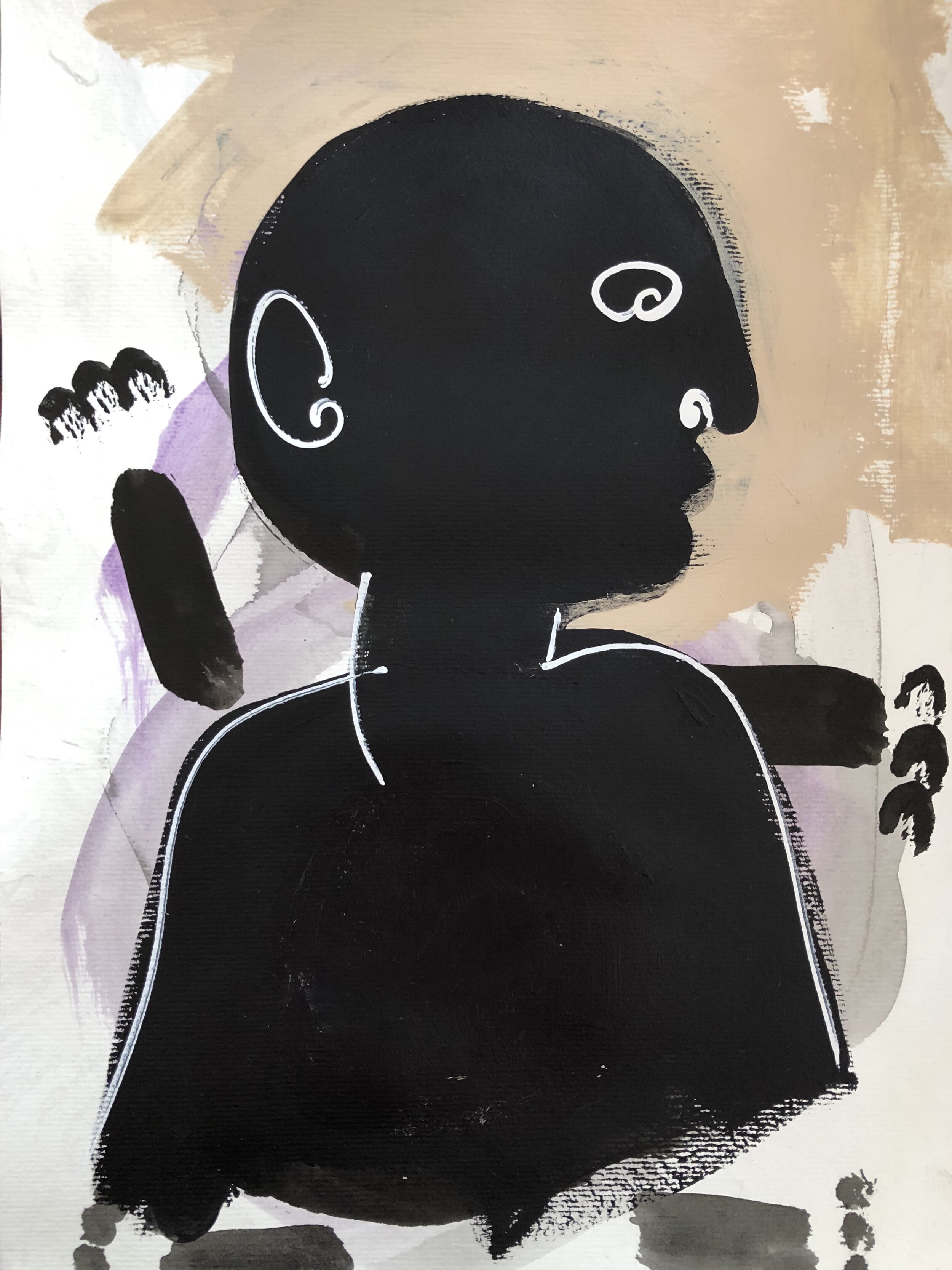 6. Acrylic on paper 12"x16"/ 30x40cm