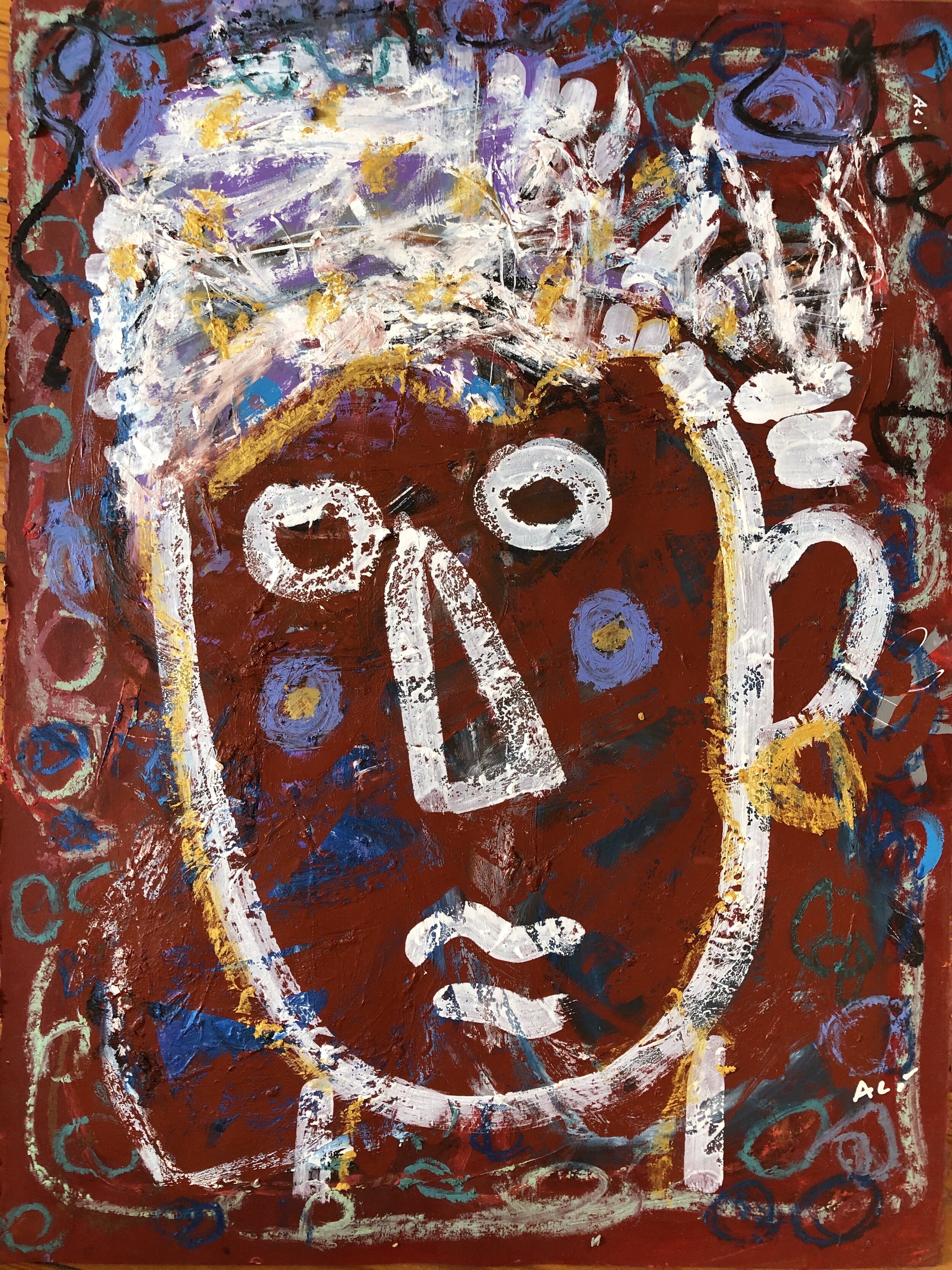36. Mixed media on paper 56x76cm (22"x30")