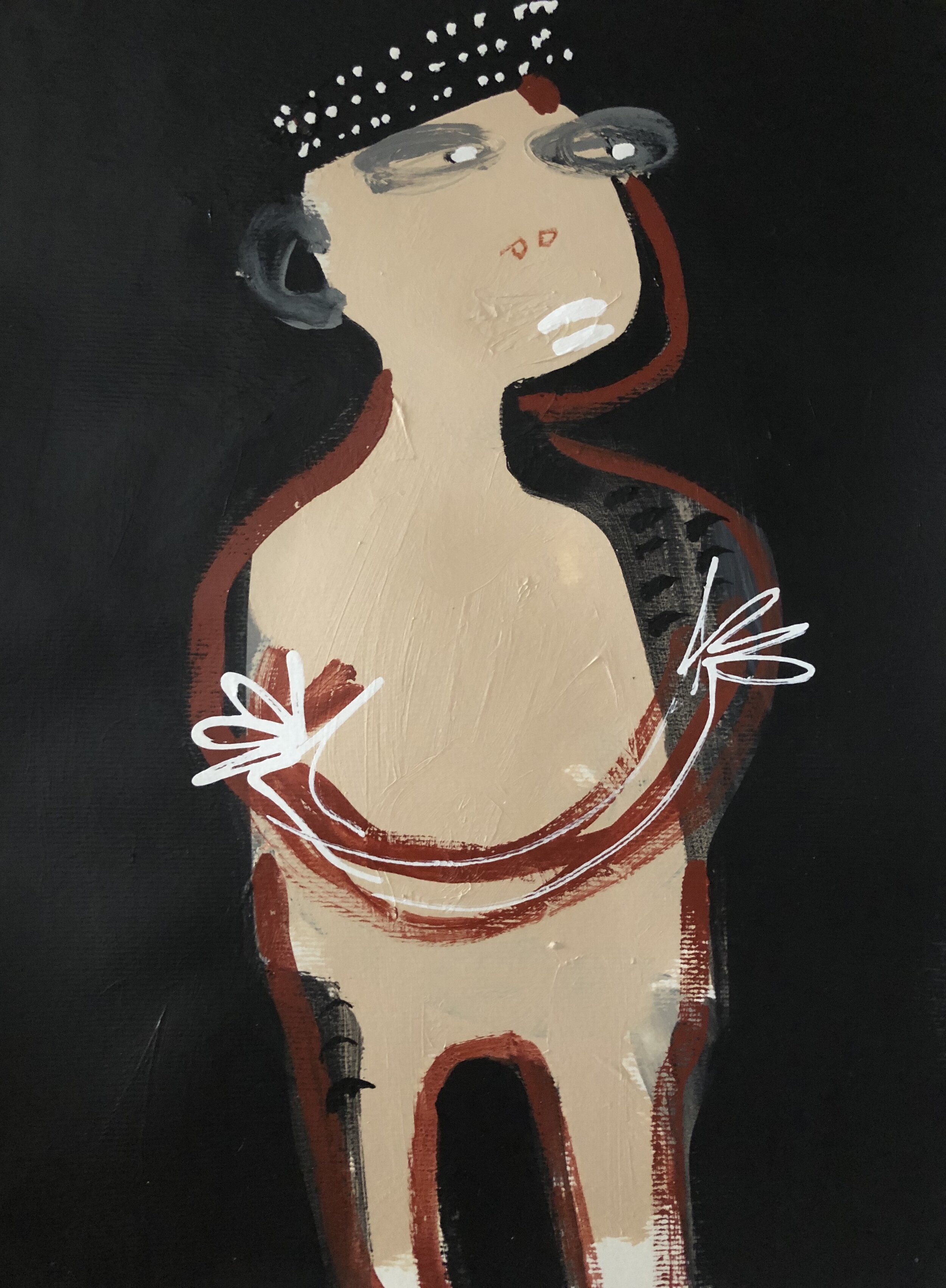 2. Acrylic on paper 12"x16"/ 30x40cm
