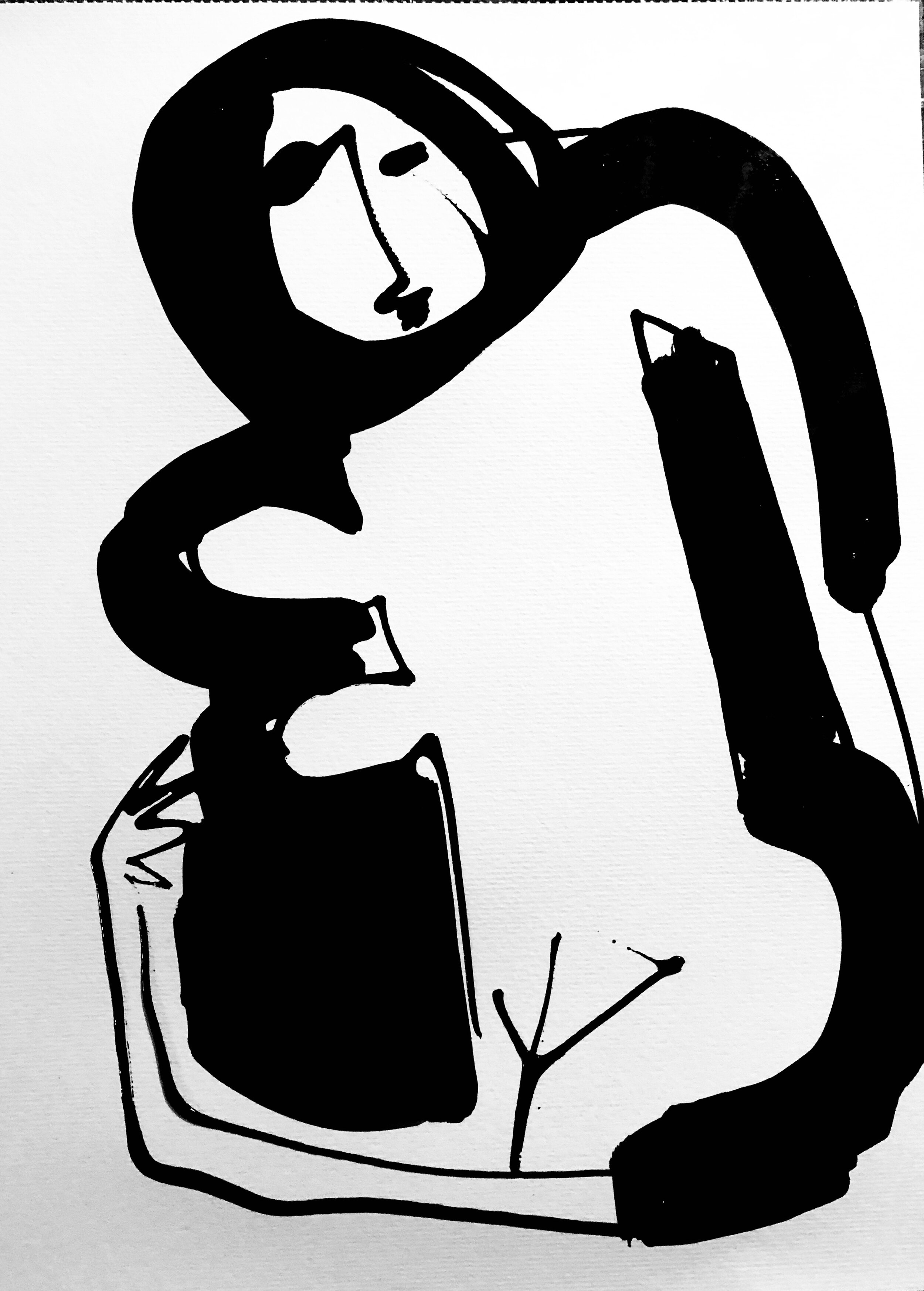 11. Chinese ink on paper 30x40cm (12"x16")