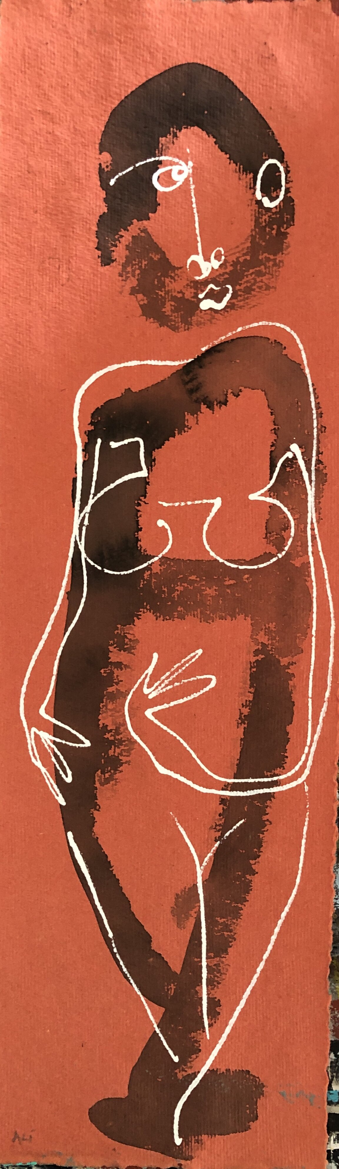 25. Acrylic and ink on handmade paper