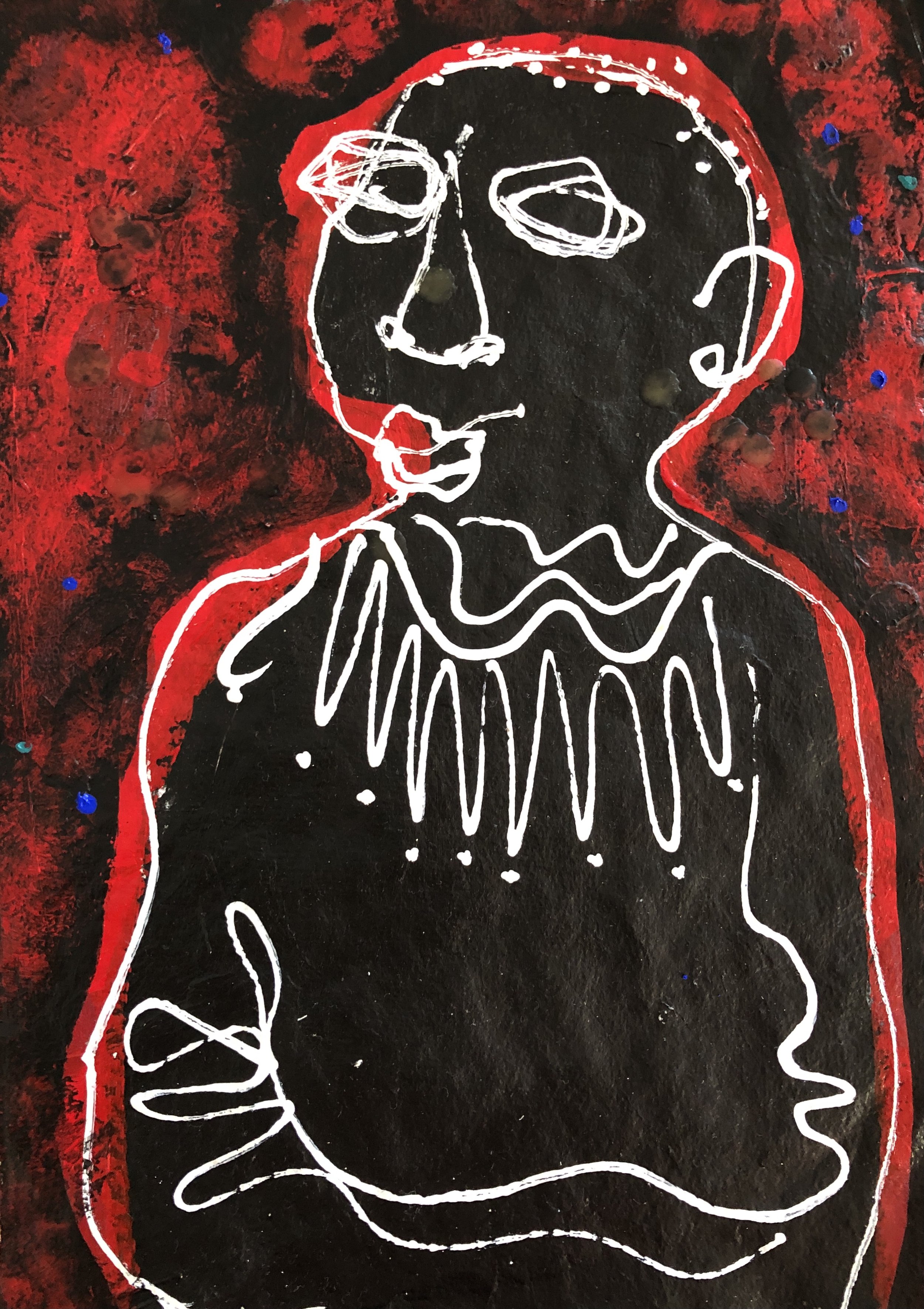 21. Acrylic on paper 8 1/2"x11"
