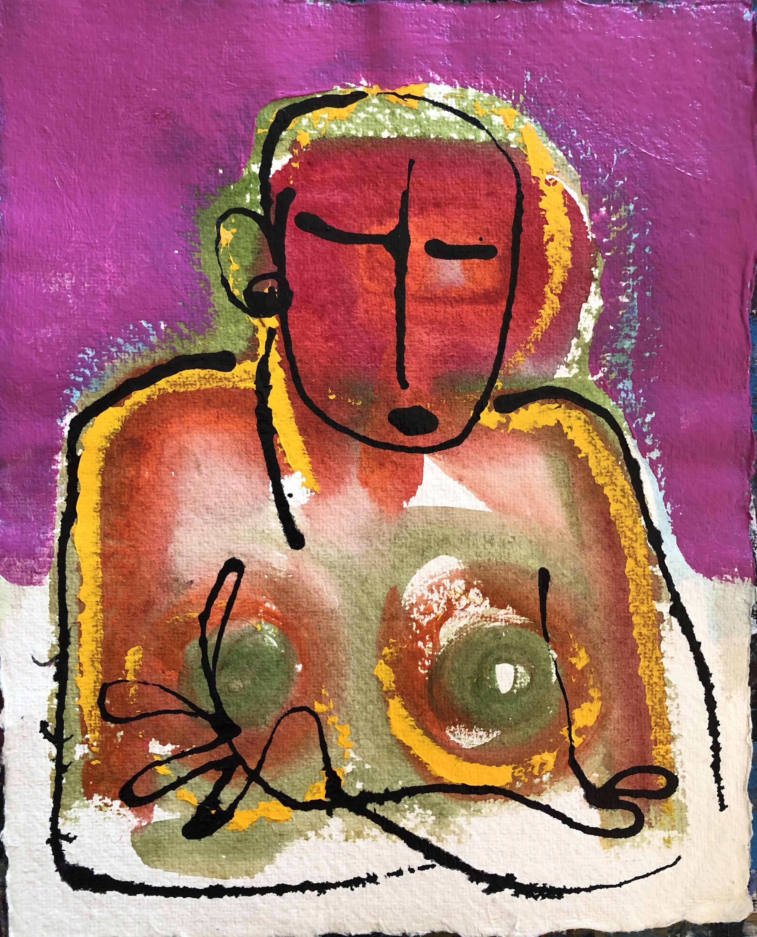 26. Acrylic and ink on paper 9"x12"